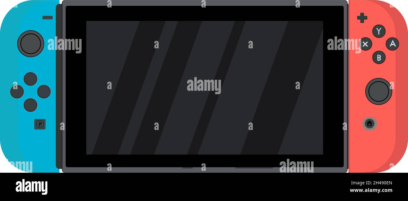 Console PSP, illustrazione, vettore su sfondo bianco. Illustrazione Vettoriale