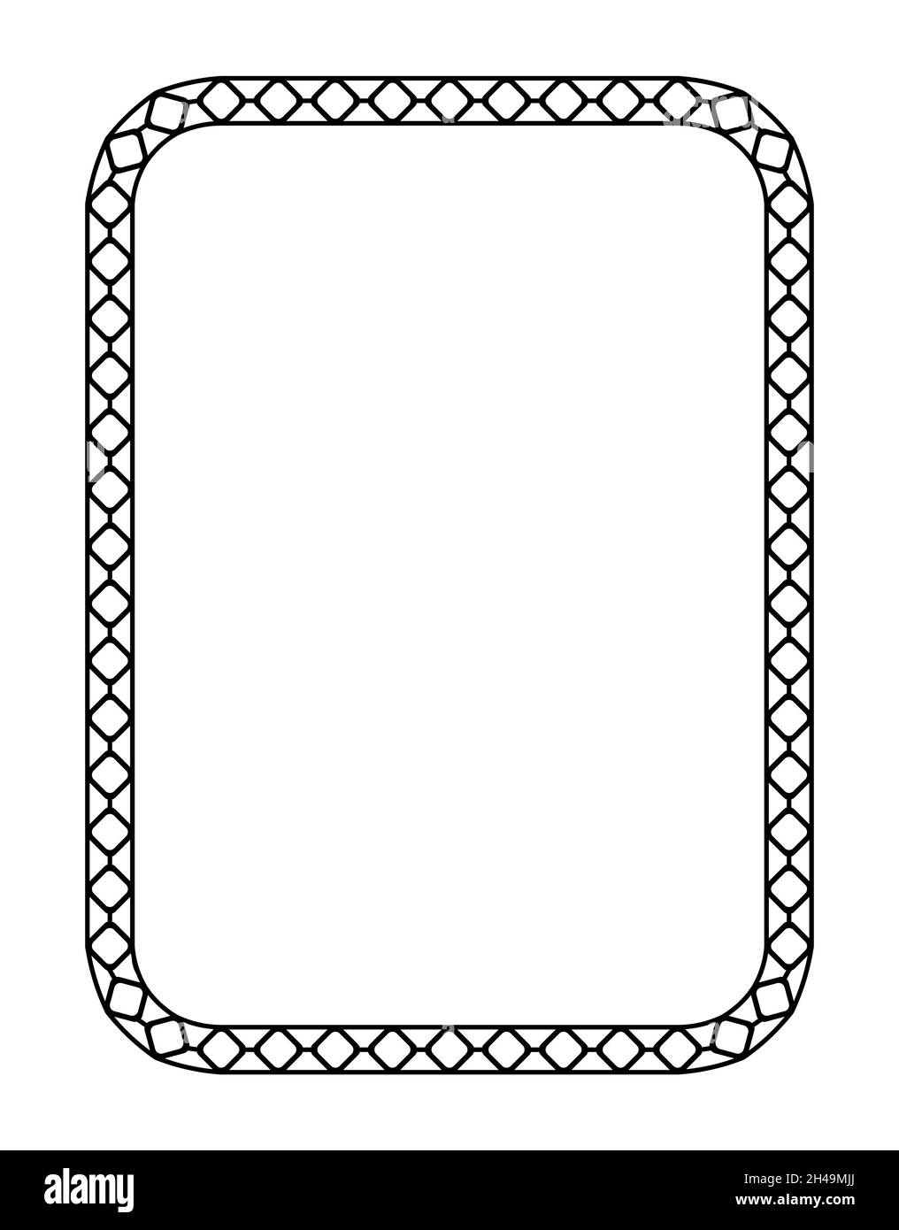 cornice rettangolare nera. Formato A4. Illustrazione vettoriale. EPS10 Illustrazione Vettoriale