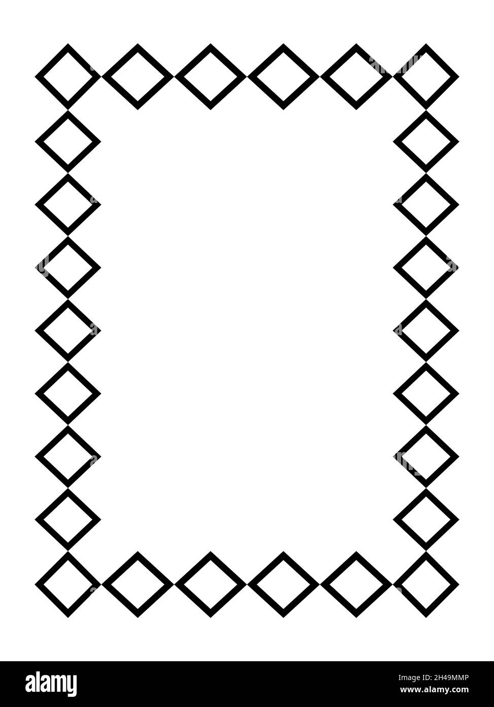 cornice rettangolare nera. Formato A4. Illustrazione vettoriale. EPS10 Illustrazione Vettoriale