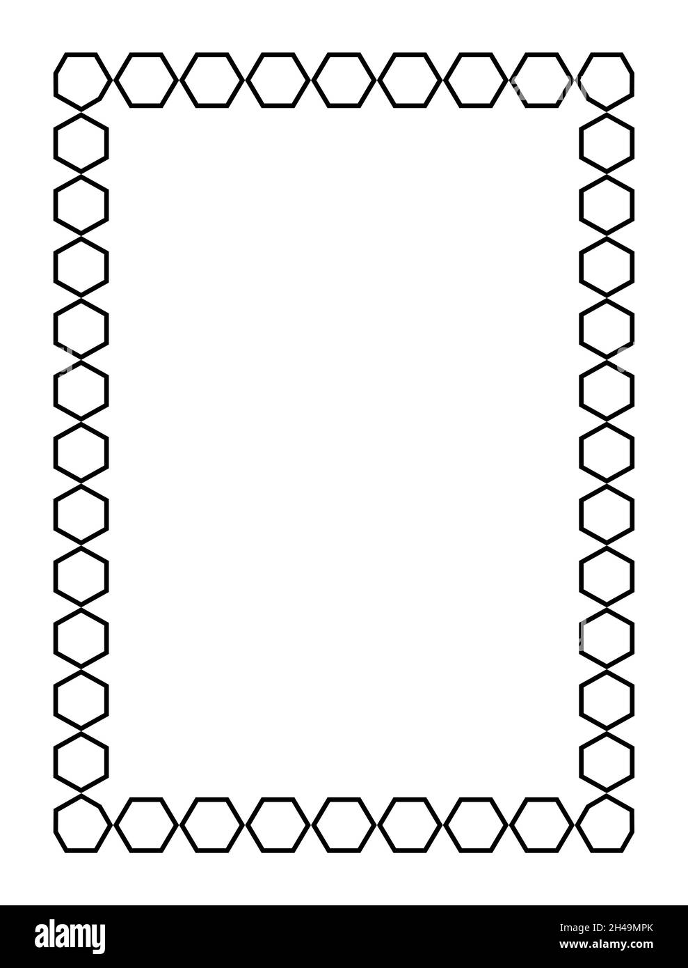 cornice rettangolare nera. Formato A4. Illustrazione vettoriale. EPS10 Illustrazione Vettoriale