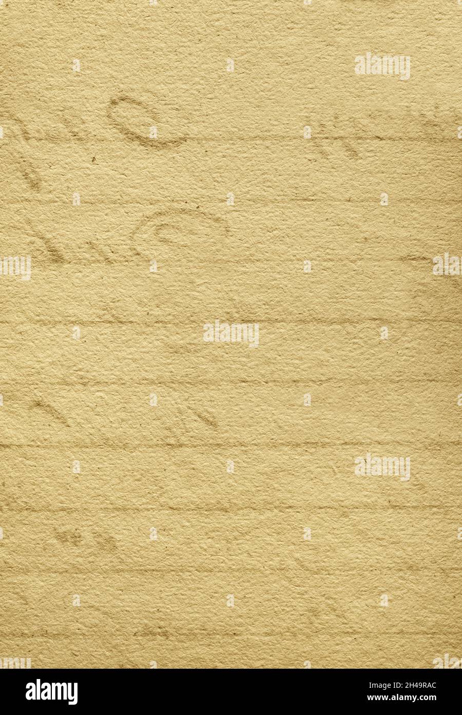 Pezzo di carta vecchia con strisce Foto Stock