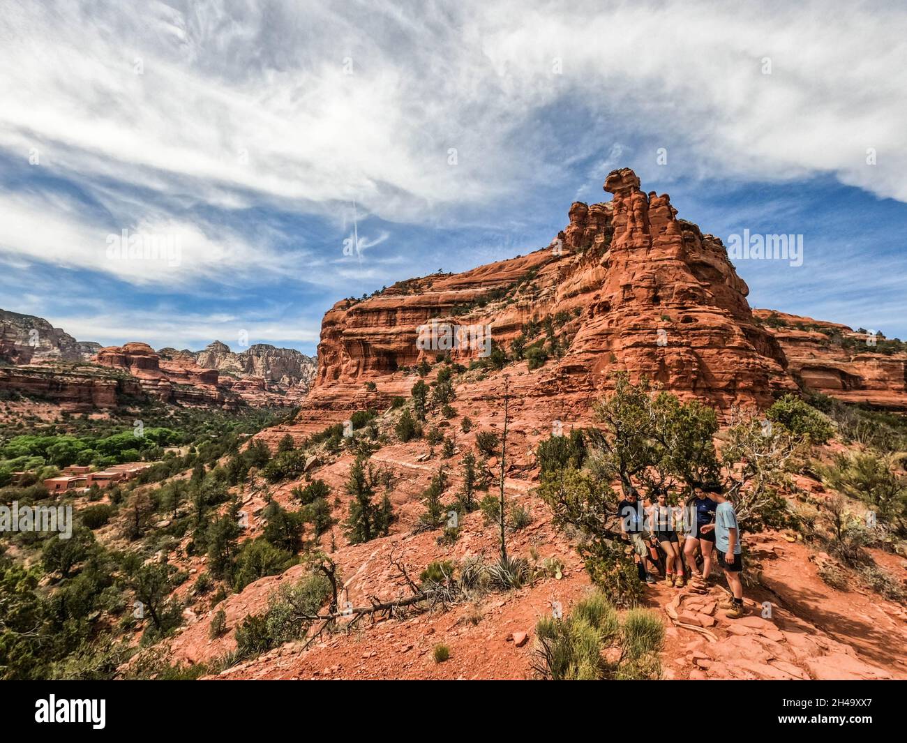 Escursioni a piedi nel Boynton Canyon, Sedona, Arizona, U.S.A Foto Stock