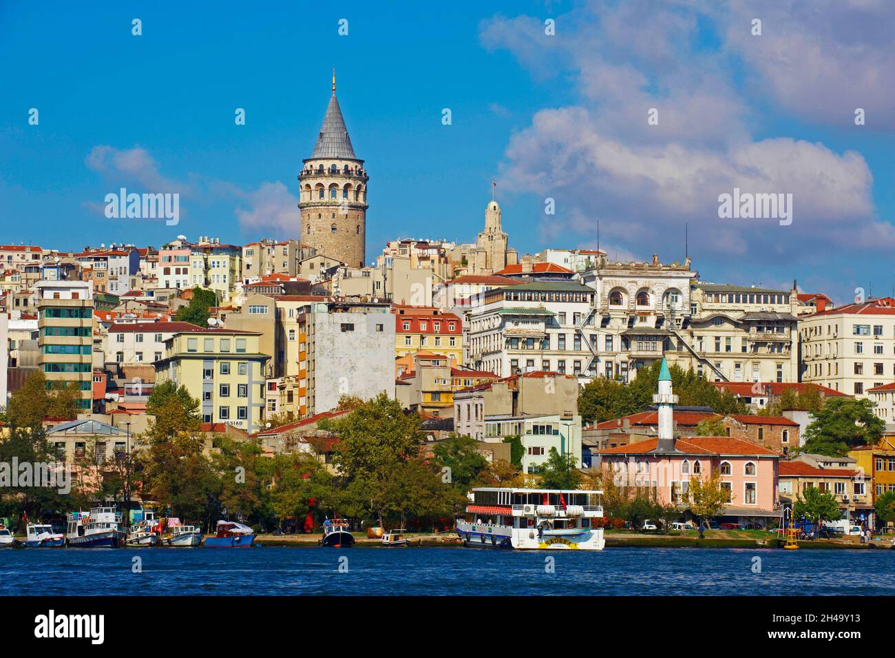 Turchia, Istanbul, quartiere Beyoglu e Torre Galata Foto Stock