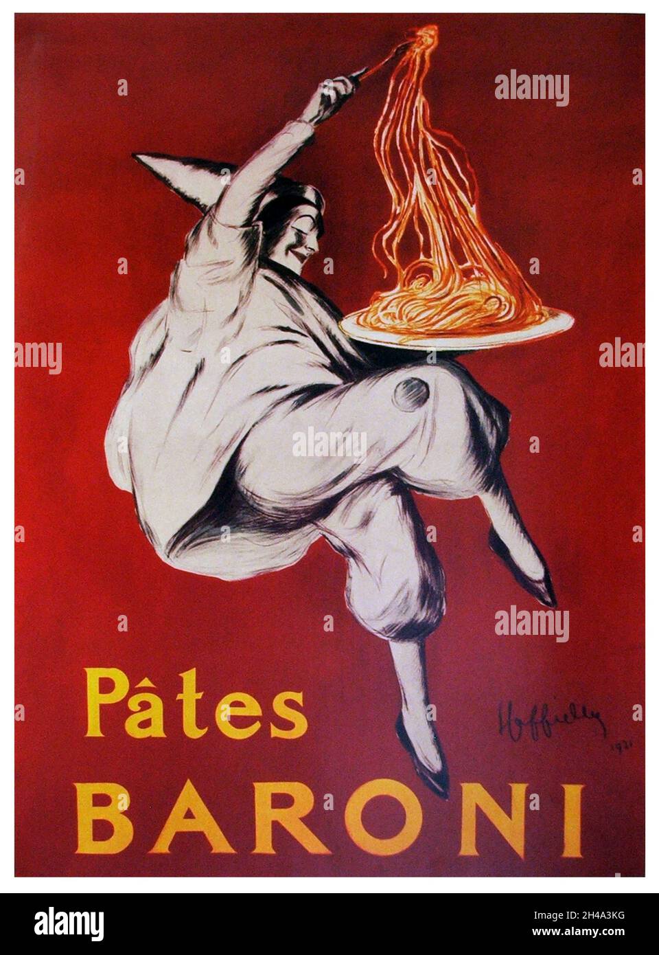 1921 , FRANCIA : Poster francese per LA PUBBLICITÀ DEI BARONI DI PASTA. Opera del pittore Leonetto CAPPIELLO ( 1875 - 1942 ) . - Pubblicità - illustrazione - illustrazione - ANNI venti - 20's - '20 - Pubblicità - annuncio pubblico - reclame - advertise - poster - industria - industria alimentare - ALIMENTO - ALIMENTAZIONI - FRANCIA - INDUSTRIA - FABBRICA - cibo - cibo ----- Archivio GBB Foto Stock
