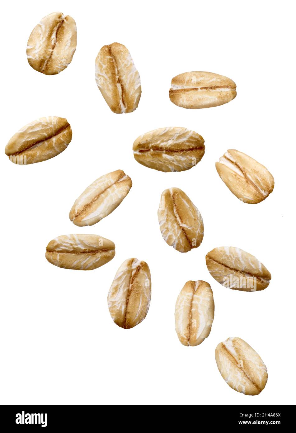 oat cibo cereali grano sano farinata d'avena colazione biologica flake ingrediente seme dieta pasto cadere a secco Foto Stock