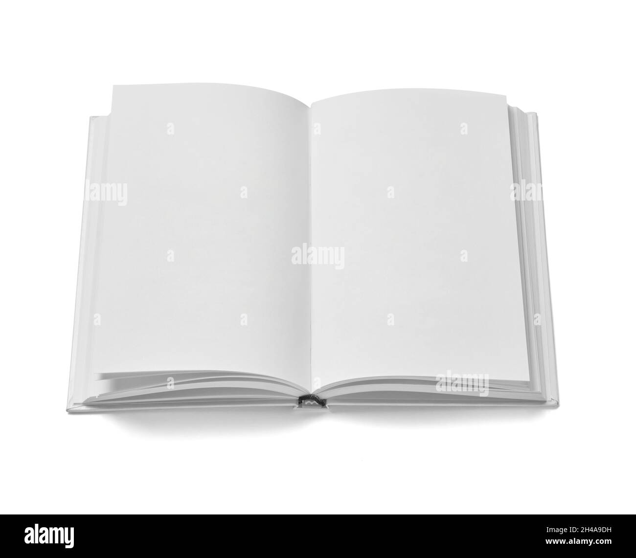 libro carta formazione pagina letteratura notebook libro sfondo bianco bianco aperto leggere modello Foto Stock