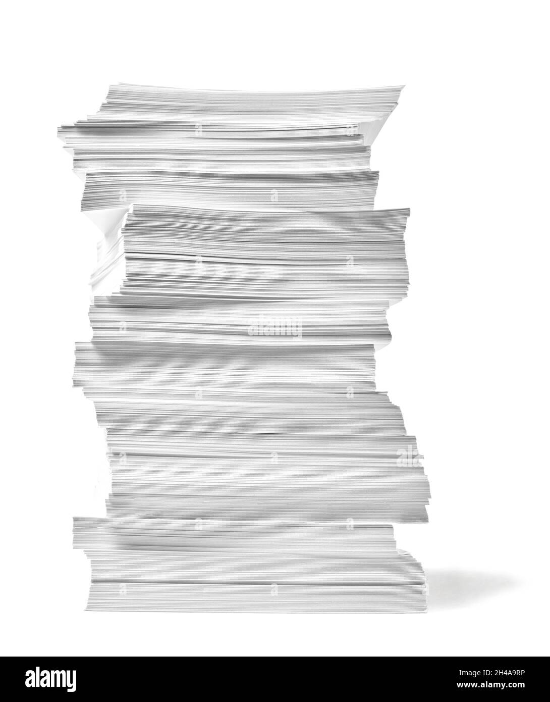 carta pila pila di documenti per ufficio formazione senza lavoro Foto Stock