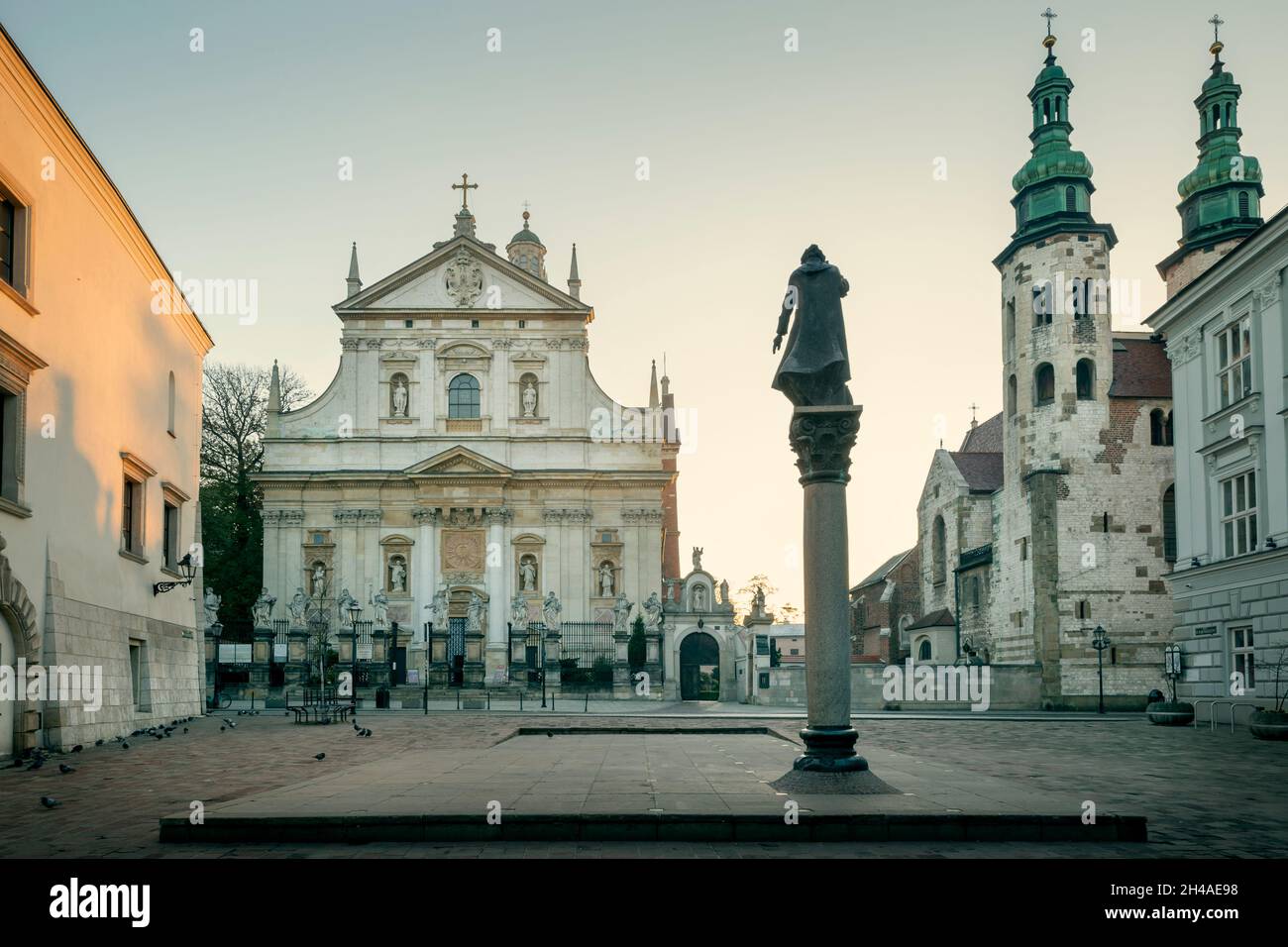 Piazza Santa Maria Maddalena a Cracovia, Polonia Foto Stock