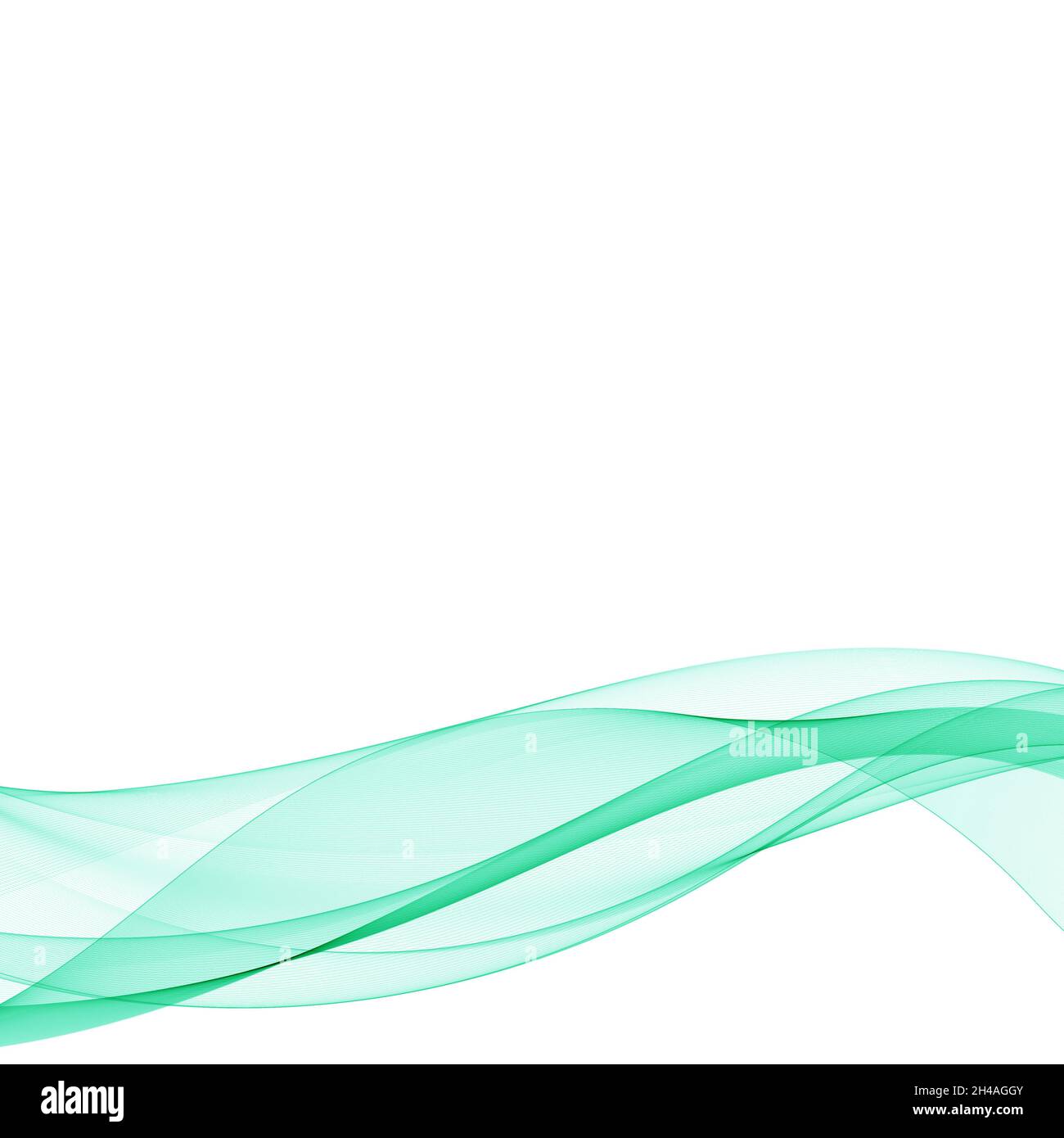 Abstract liscia colore vettore d'onda. La curva di flusso moto blu illustrazione. Progettazione di fumo. Linee vettoriali. Foto Stock