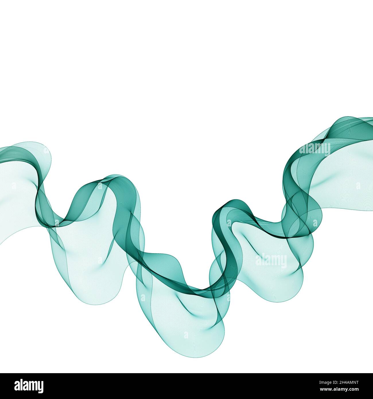 Astratta onda blu vettore fondo onda blu flusso d'onda blu Foto Stock