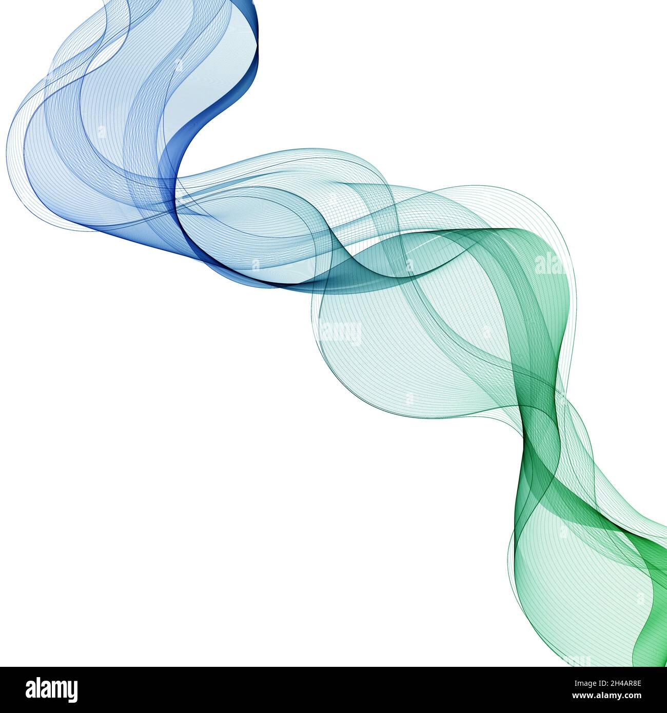 Astratta onda blu vettore fondo onda blu flusso d'onda blu Foto Stock