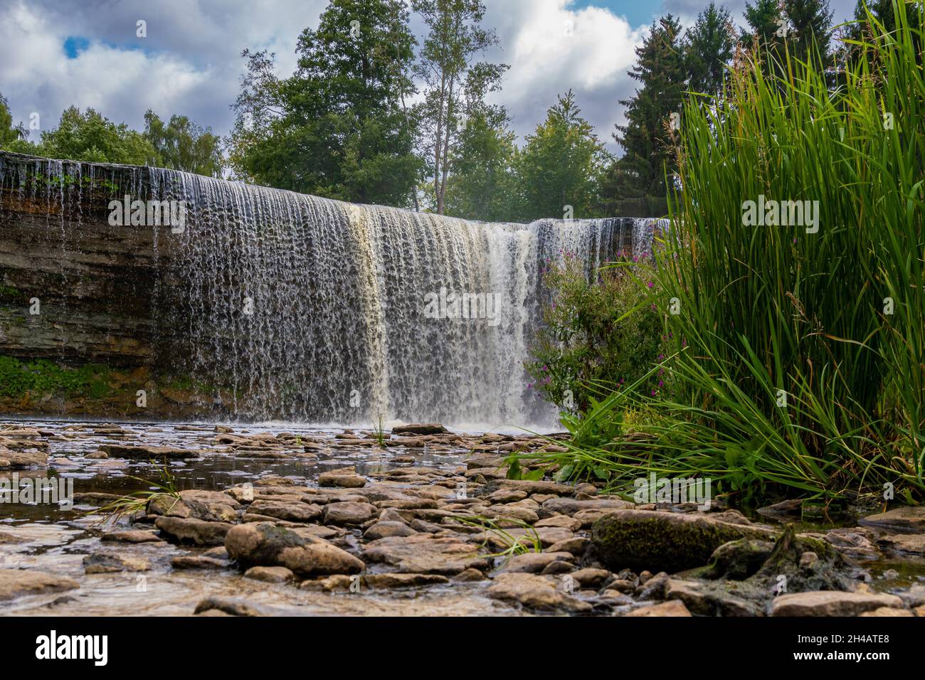 Cascata di Jägala juga in Estonia Foto Stock