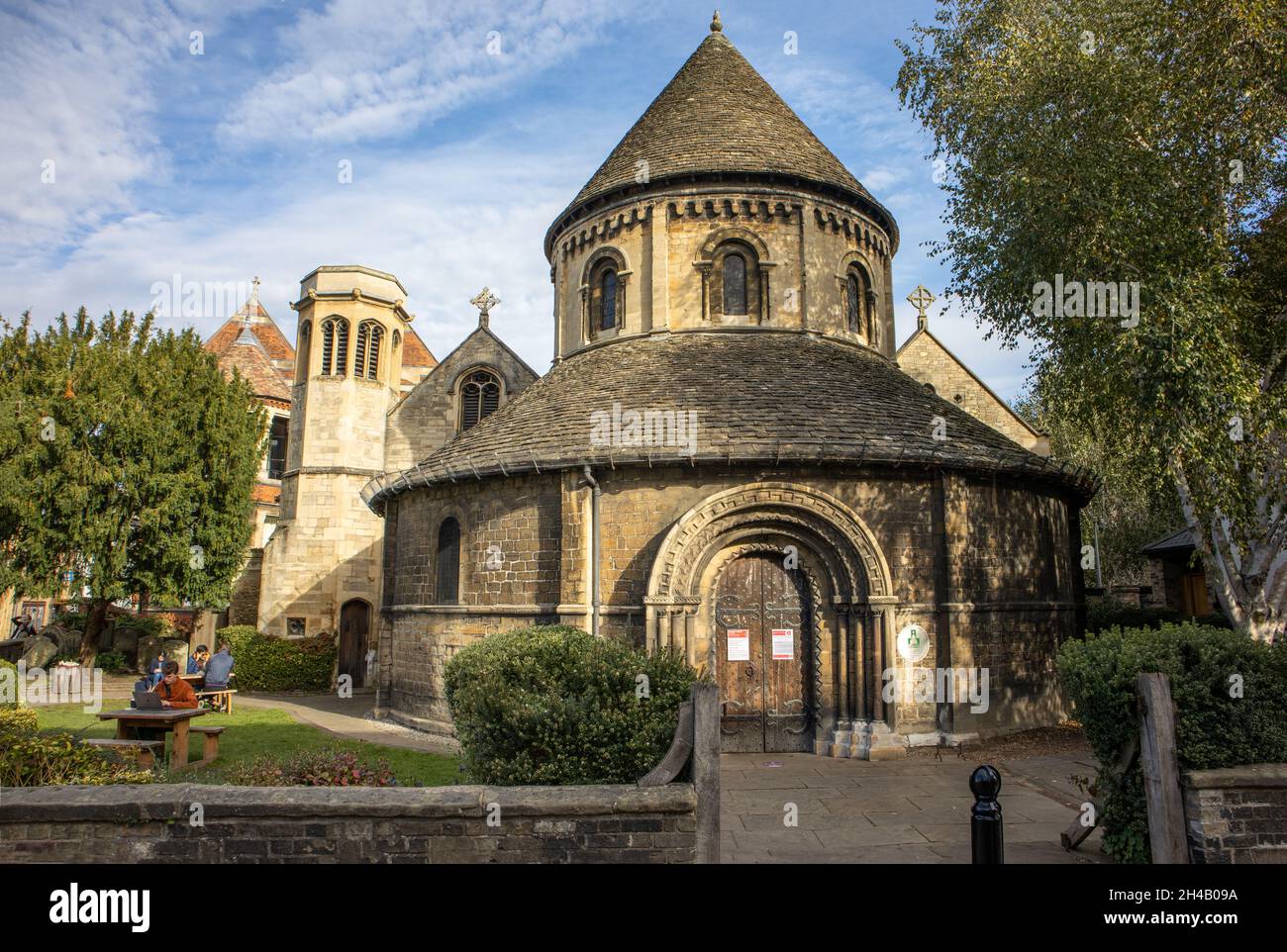 La Chiesa del Santo Sepolcro (Chiesa rotonda), Cambridge Foto Stock