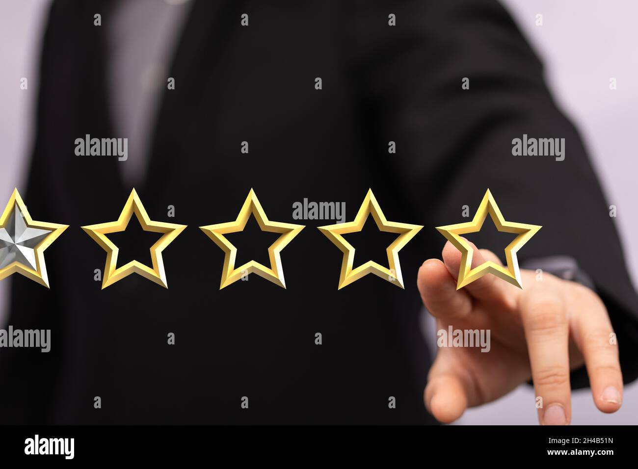 Rendering 3D concetto revisione errato Foto Stock