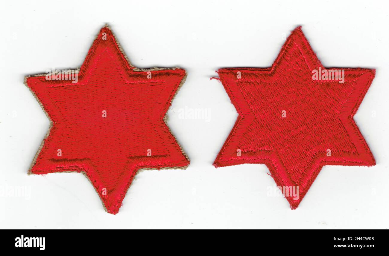 WW2 patch 6th divisione fanteria Foto Stock