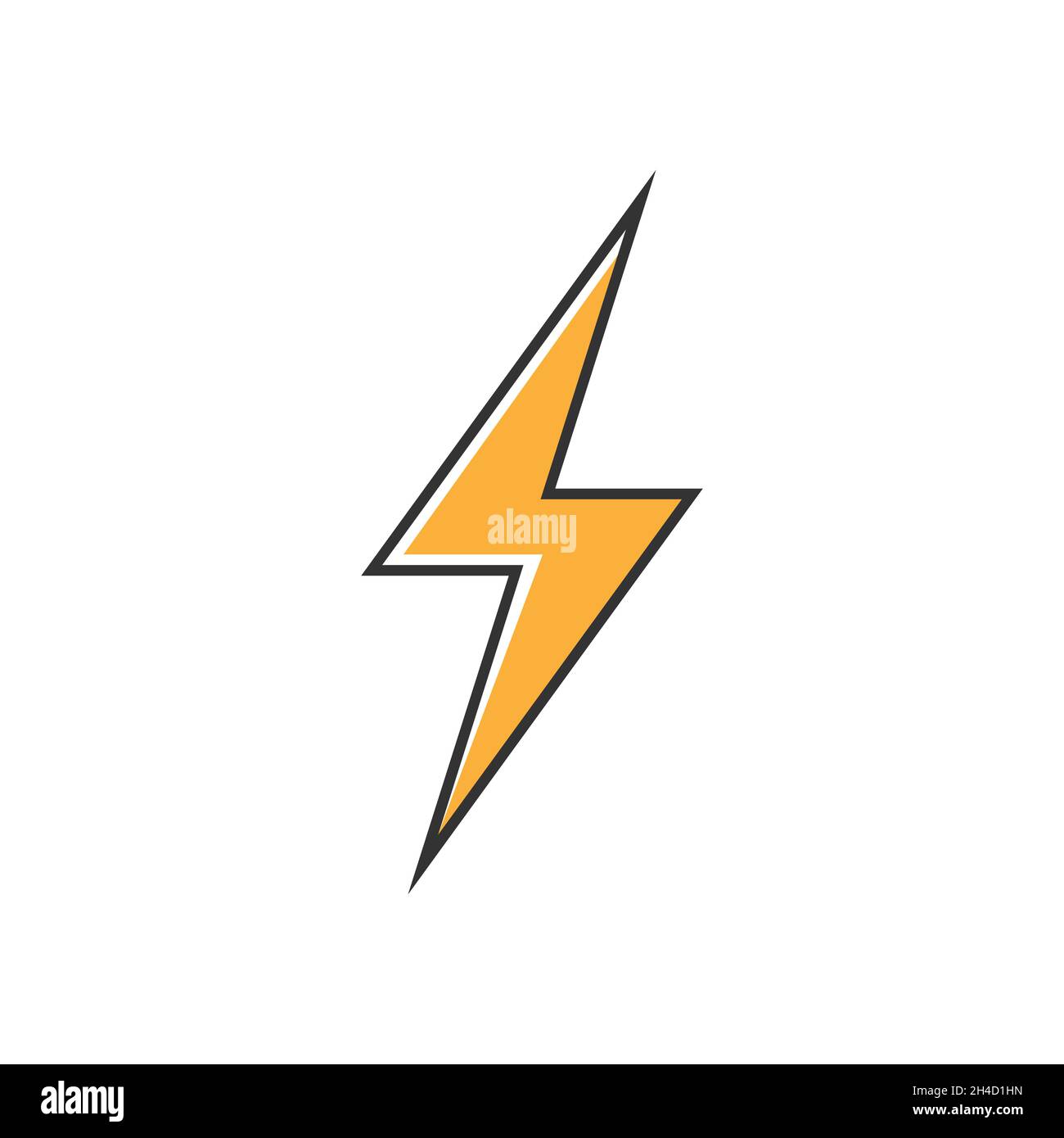 Icona flash simbolo semplice design Illustrazione Vettoriale