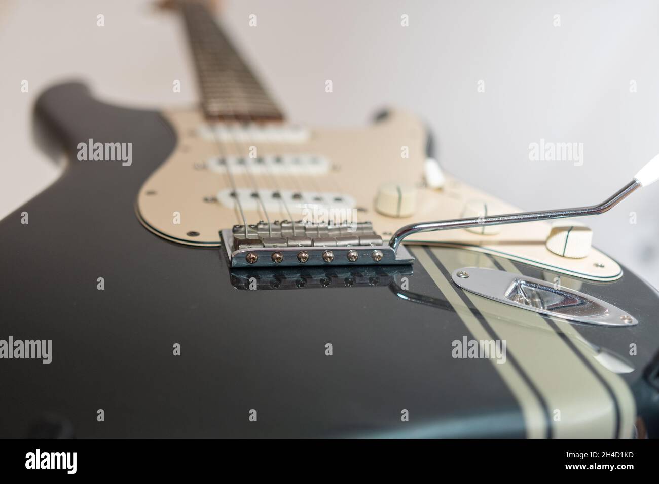 Leggendaria vista dal basso della chitarra Foto Stock