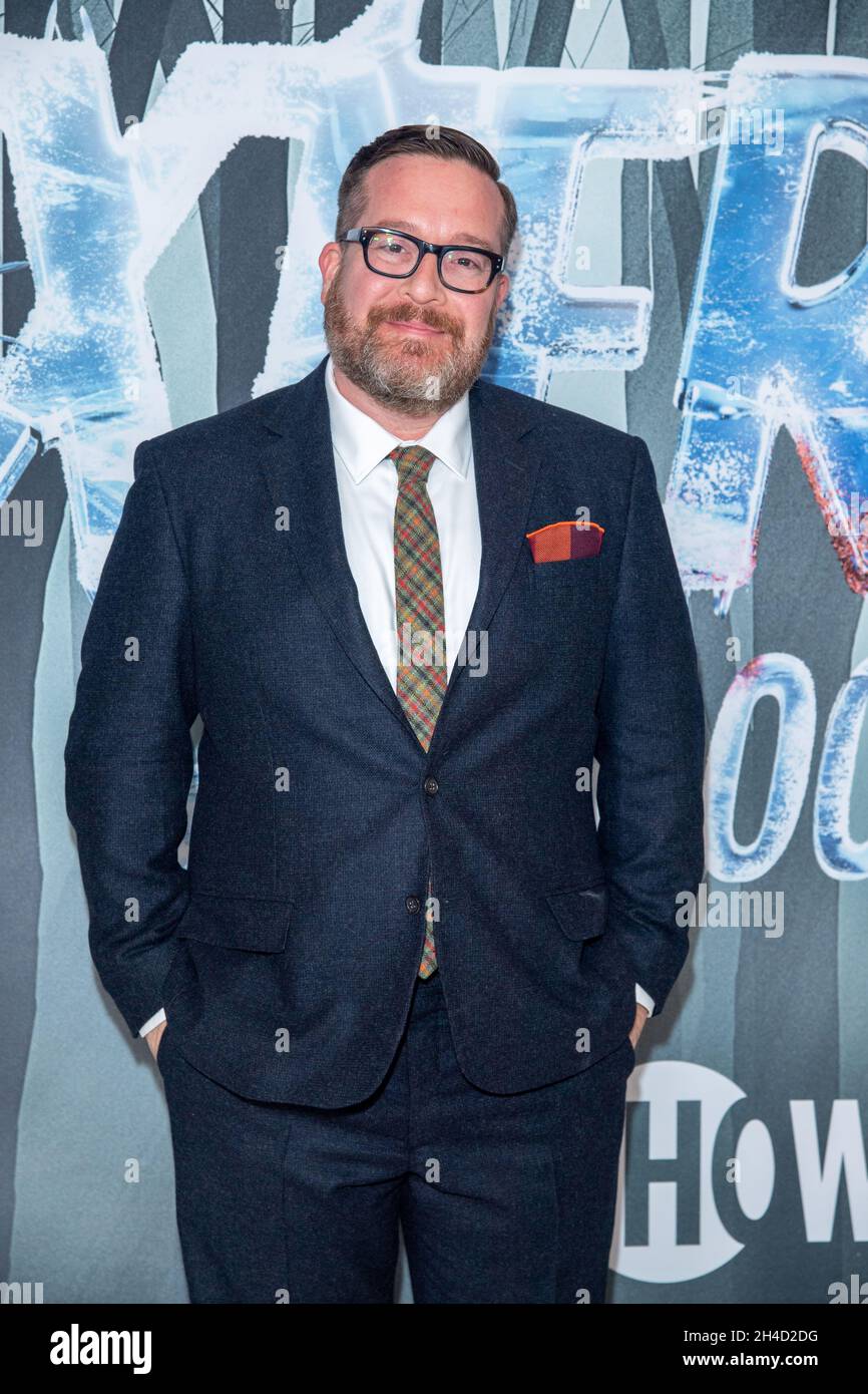 New York, Stati Uniti. 01 Novembre 2021. Michael Cyril Creighton partecipa alla prima mondiale della serie 'Dexter: New Blood' ad Alice Tully Hall, Lincoln Center a New York City. (Foto di Ron Adar/SOPA Images/Sipa USA) Credit: Sipa USA/Alamy Live News Foto Stock