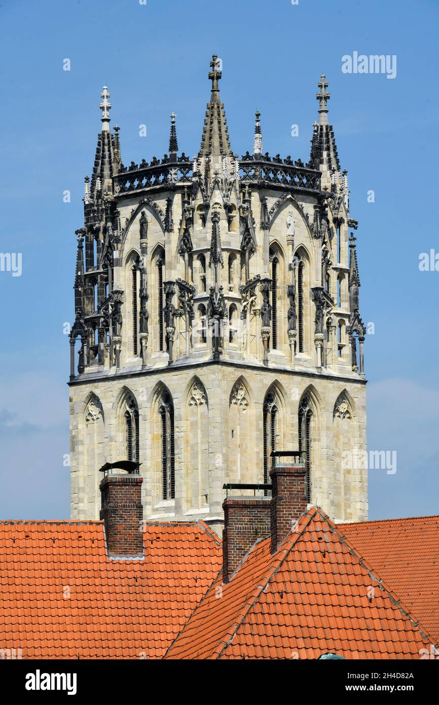 Liebfrauen-Überwasserkirche, Überwasserkirchplatz, Münster, Nordrhein-Westfalen, Deutschland Foto Stock