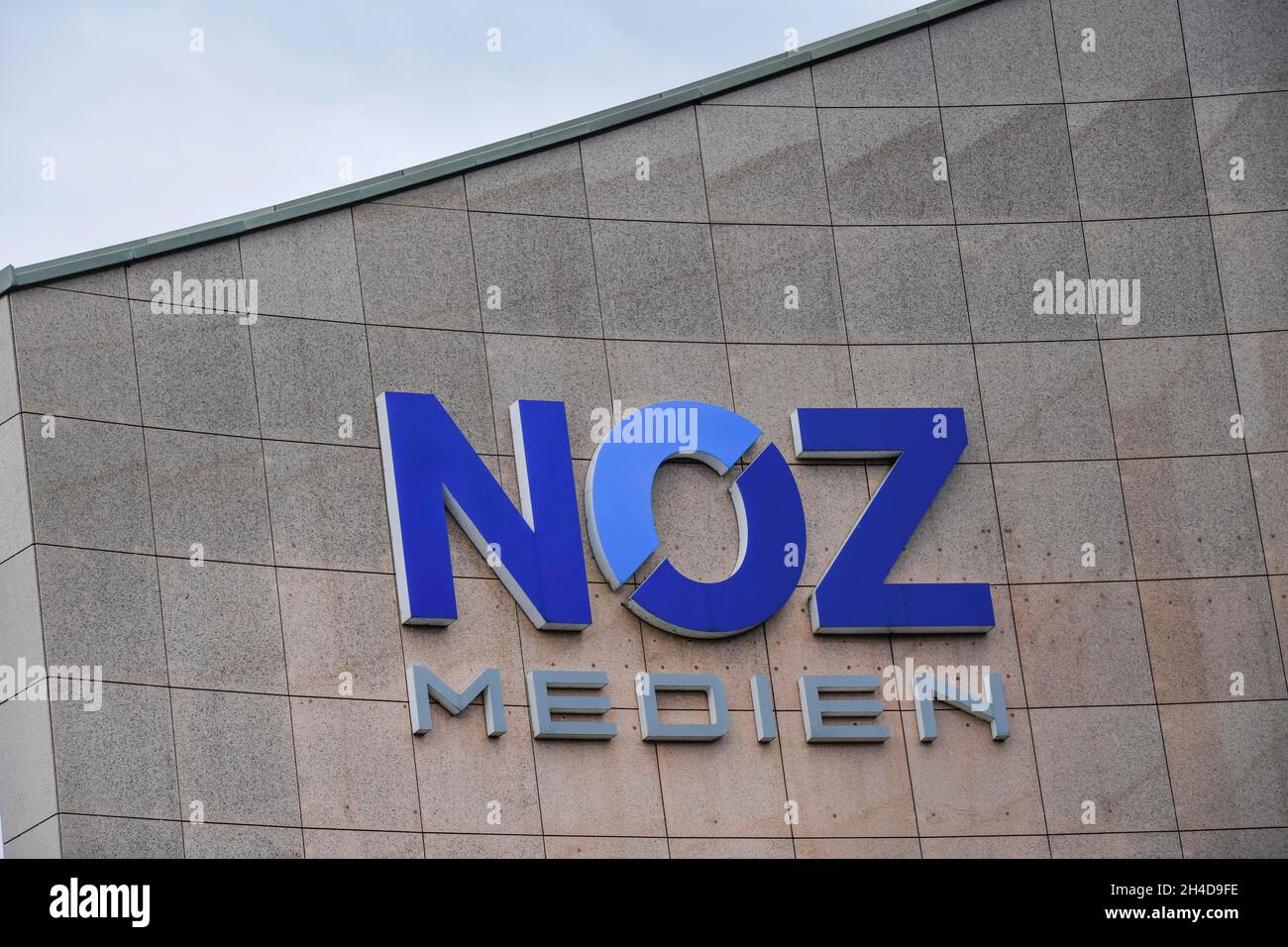 N02 Medienzentrum Neue Osnabrücker Zeitung, Breiter pista, Osnabrück, Niedersachsen, Deutschland Foto Stock