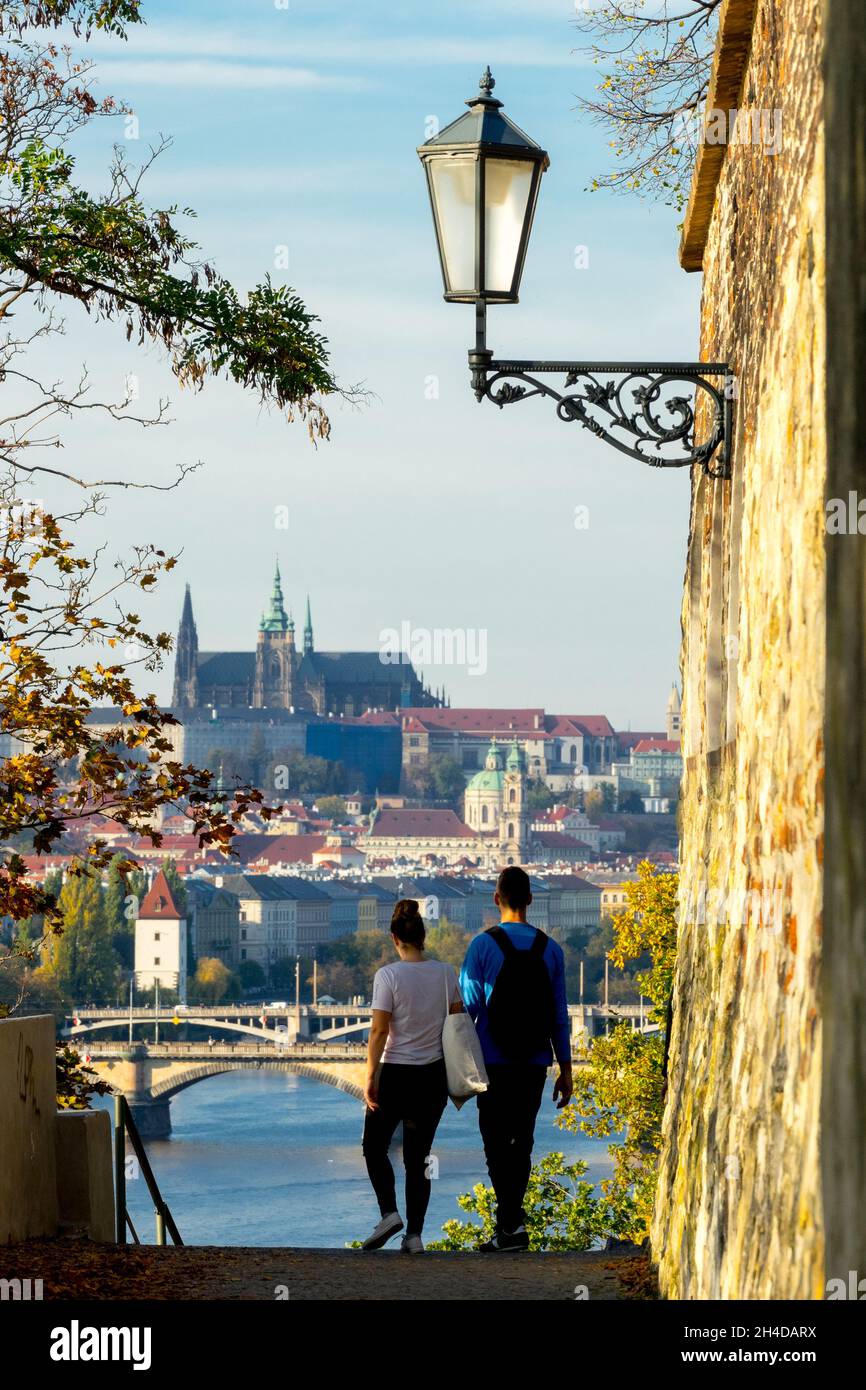 Castello di Vysehrad Praga Repubblica Ceca Foto Stock