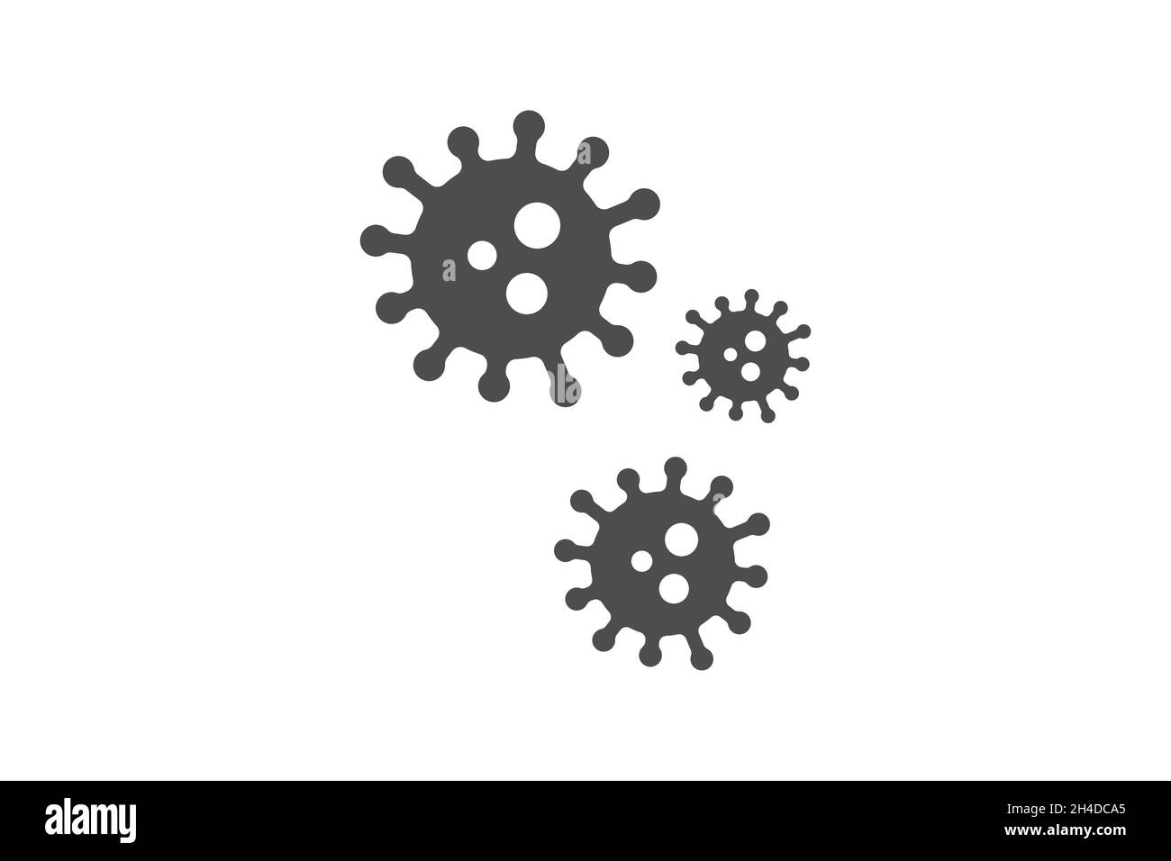 Corona virus icona semplice design Illustrazione Vettoriale
