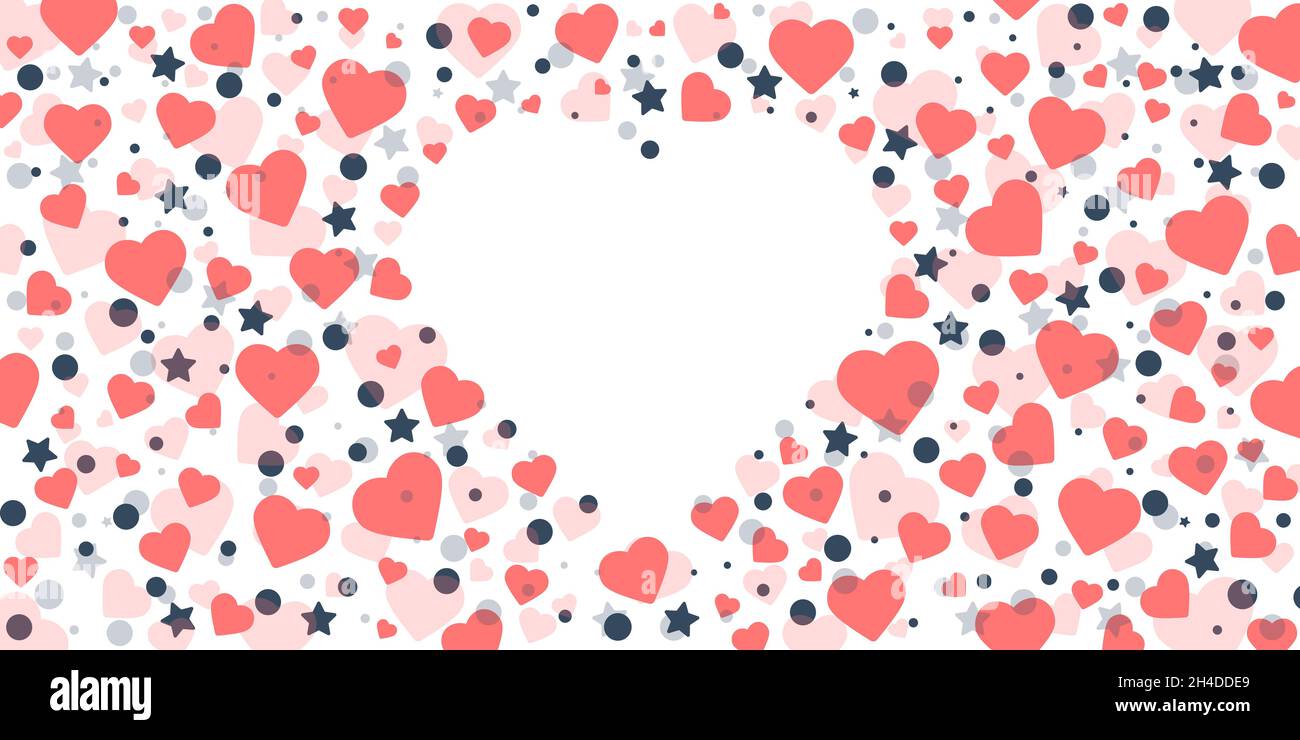 Valentine astratte sfondo del pattern del frame Illustrazione Vettoriale