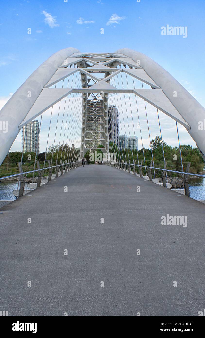 Humber Bay Bridge Foto Stock