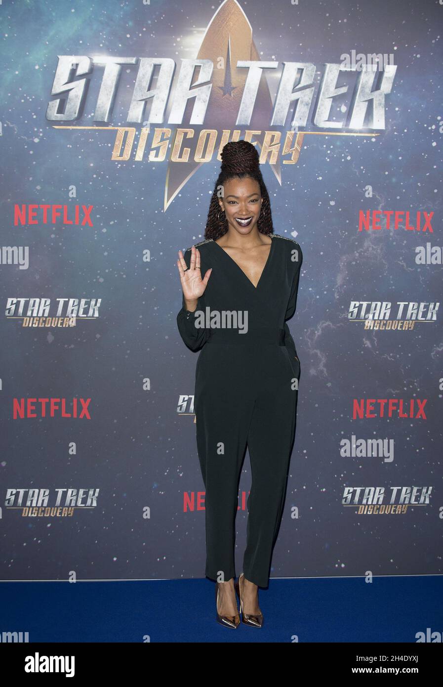 Sonequa Martin-Green partecipa alla Star Trek: Scoperta speciale fan screening fotocellula alla Millbank Tower Domenica, 5 Novembre..Foto datata: Domenica 5 Novembre 2017. Il credito fotografico deve essere: Isabel Infantes / EMPICS Entertainment. Foto Stock