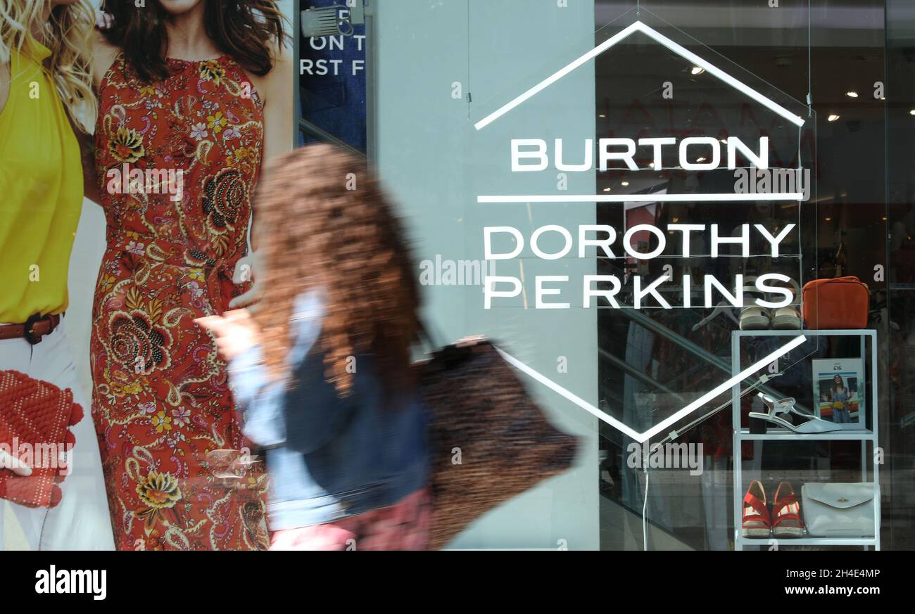 Filiale di Burton e Dorothy Perkins a Oxford Street, nel centro di Londra. Foto datata: Mercoledì 6 giugno 2019. Il credito fotografico deve essere: Isabel Infantes / EMPICS Entertainment. Foto Stock