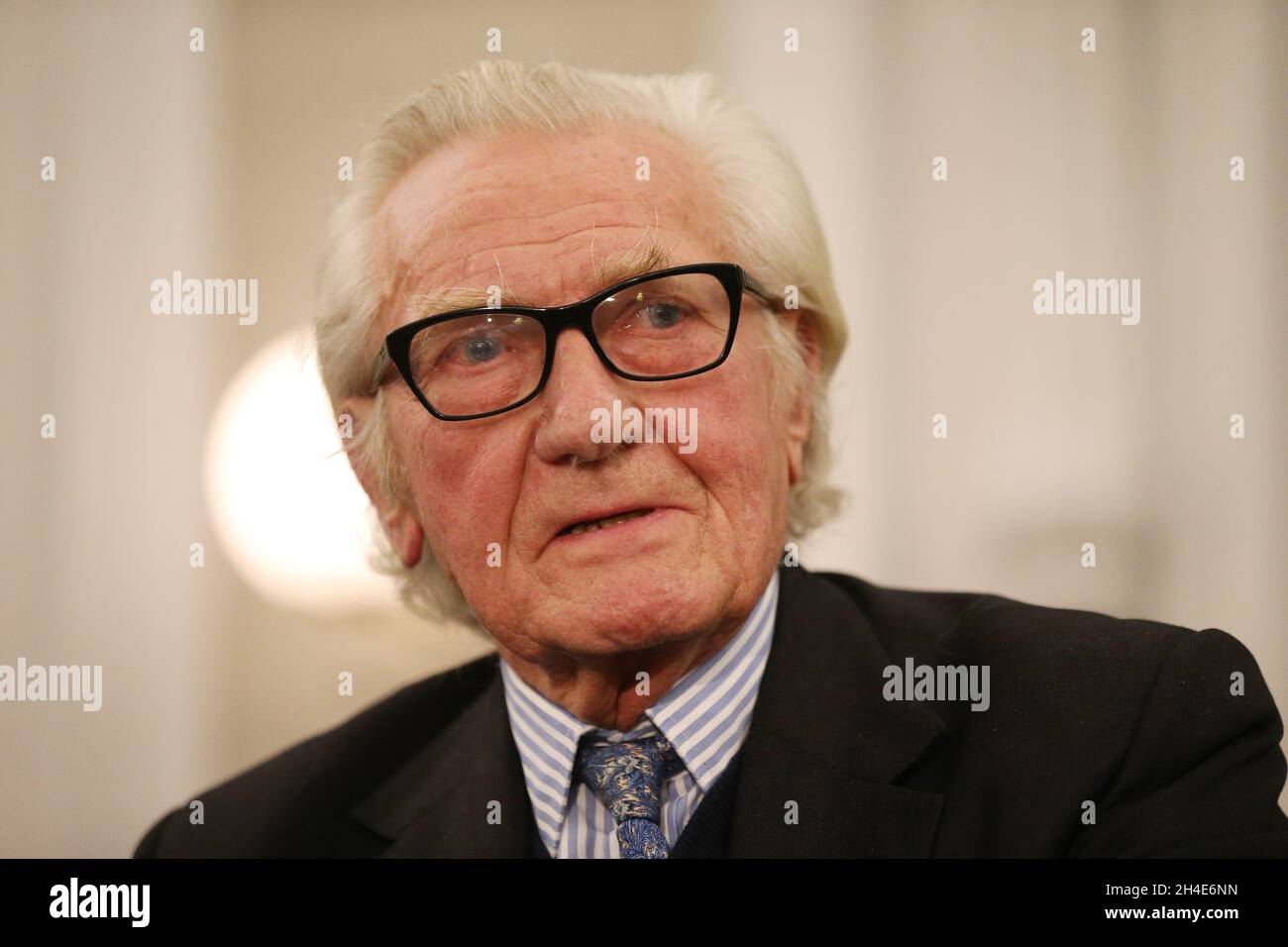 Lord Heseltine ha tenuto un discorso sulla Brexit e sulle prossime elezioni durante una conferenza stampa organizzata dai liberal-democratici Sam Gyimah e Chuka Umunna a Londra. Immagine datata: Mercoledì 27 novembre 2019. Il credito fotografico deve essere: Isabel Infantes / EMPICS Entertainment. Foto Stock