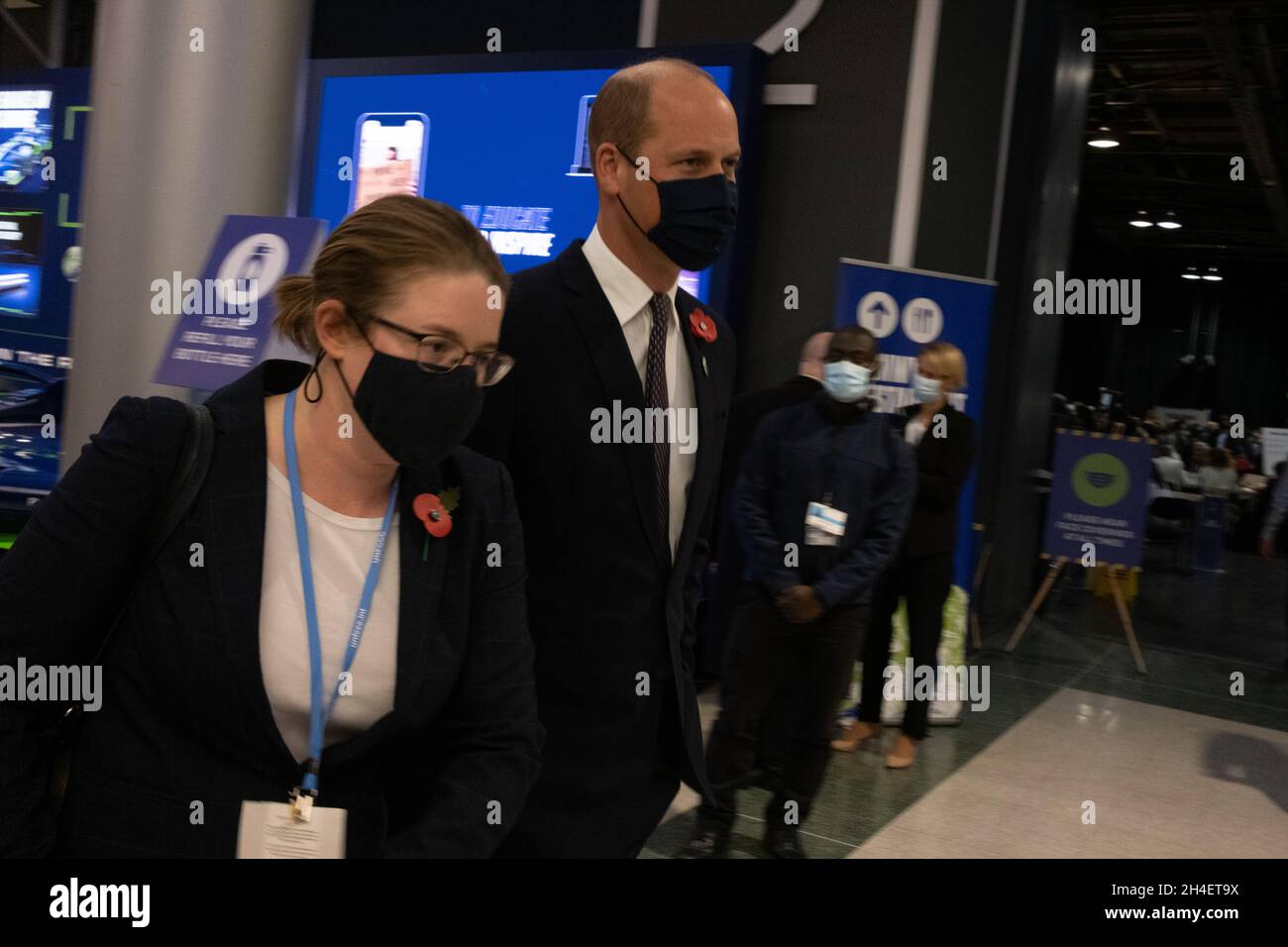 Glasgow, Regno Unito. Il Principe William partecipa alla 26a Conferenza delle Nazioni Unite sui cambiamenti climatici, nota come COP26, a Glasgow, Regno Unito, il 2 novembre 2021. Foto: Jeremy Sutton-Hibbert/Alamy Live News. Foto Stock