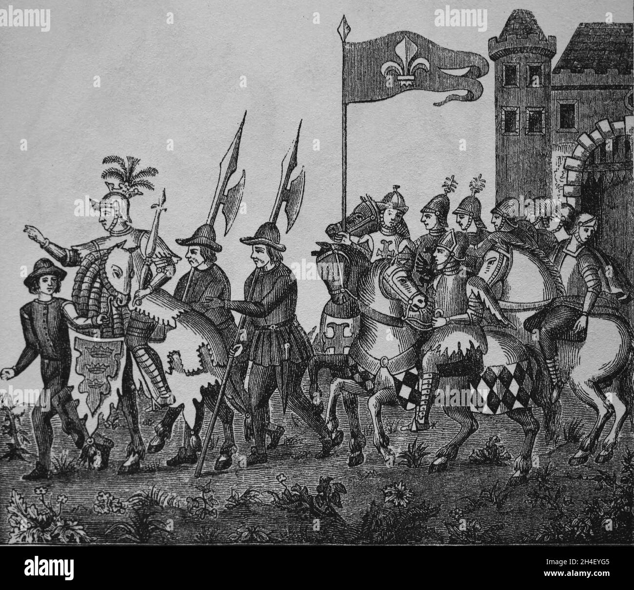 Entre del Rois de l'Epinette, Lille. Francia. Foto Stock