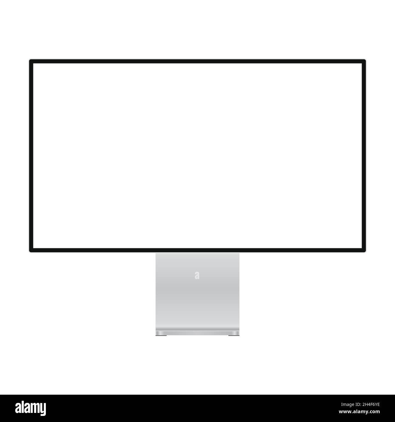 Monitor widescreen, display professionale, illustrazione del vettore dello schermo xdr Illustrazione Vettoriale