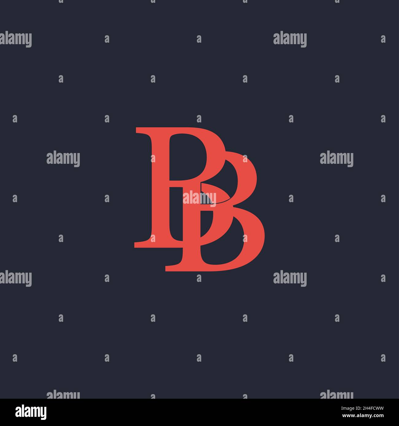Innovativo logo BB iniziale professionale e logo BB. Lettera BB minimale elegante monogramma. Simbolo e cartello Premium Business Artistic Alphabet Illustrazione Vettoriale