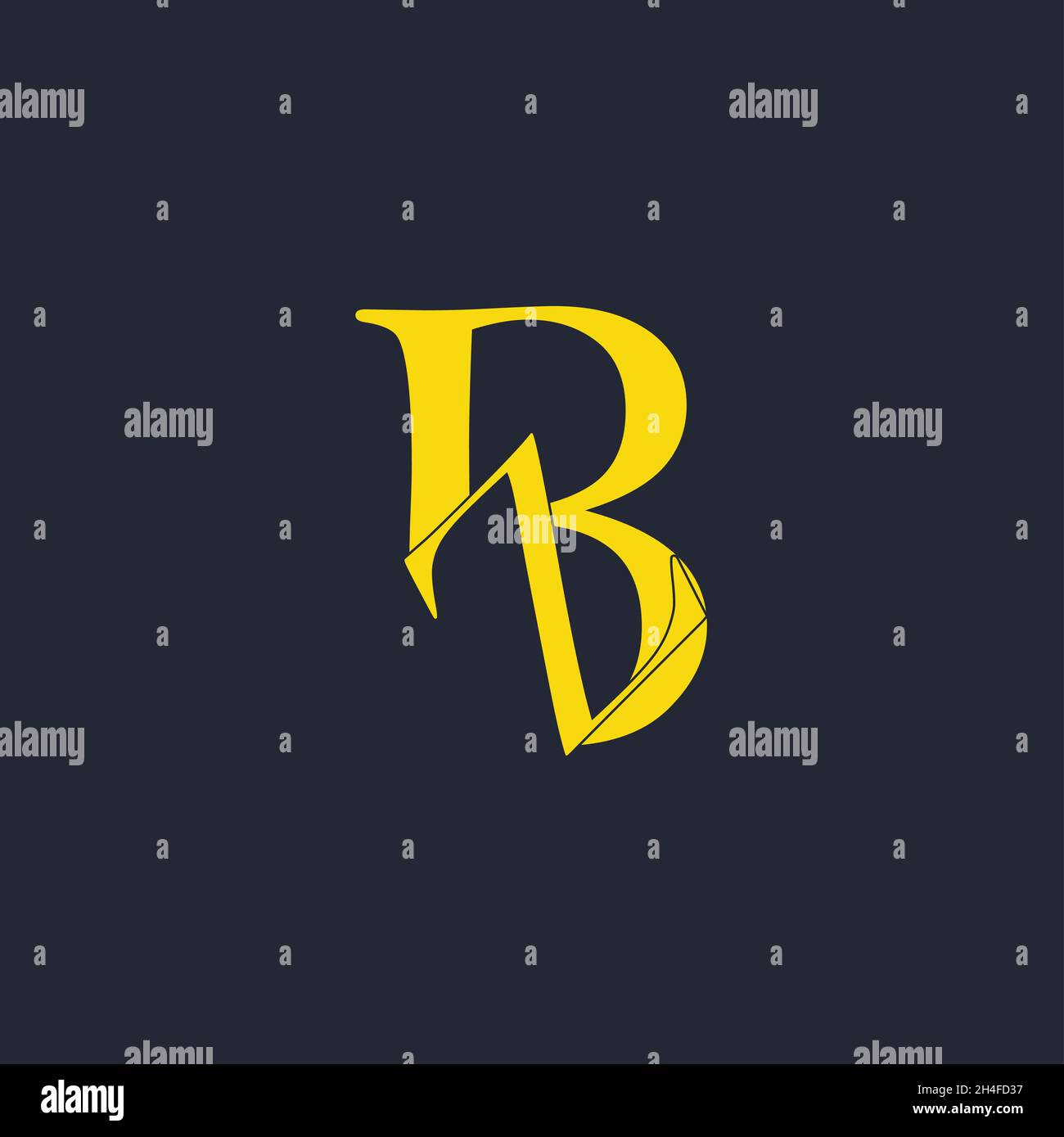 Innovativo logo BZ iniziale professionale e logo BZ. Letter BZ minimal elegante monogramma. Simbolo e cartello Premium Business Artistic Alphabet Illustrazione Vettoriale