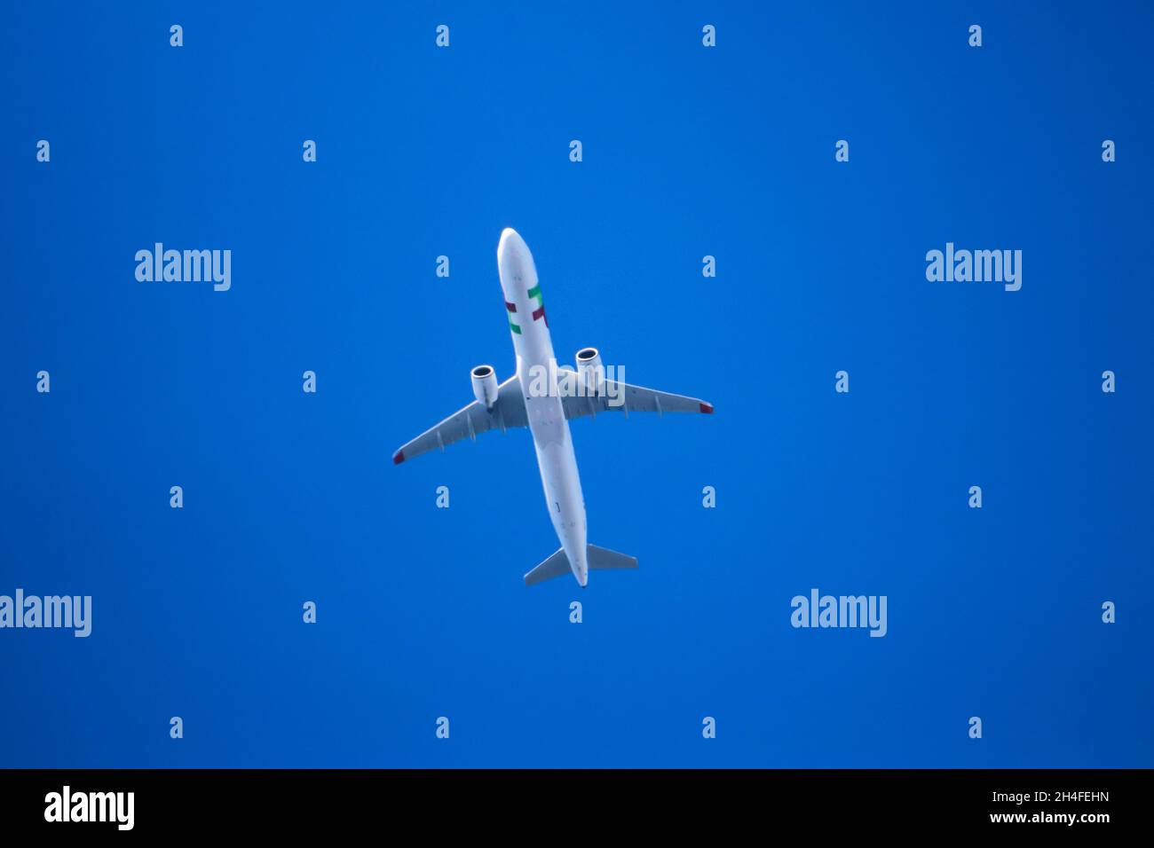 Aeroplano vista dal basso Foto Stock