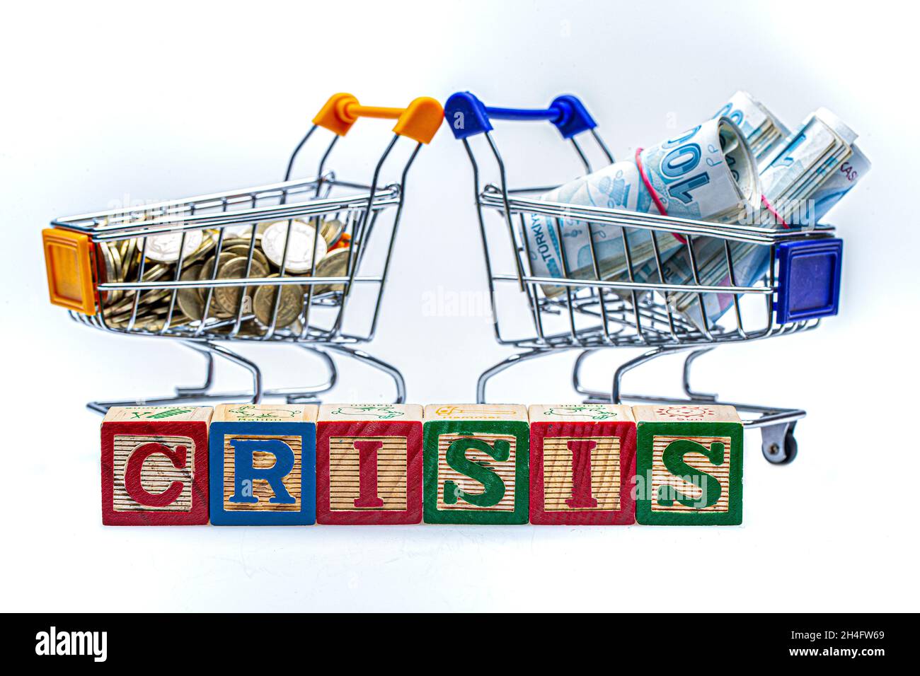 Lira Turca, valuta Turca, Lira Turca. Crisi di svalutazione. Foto Stock