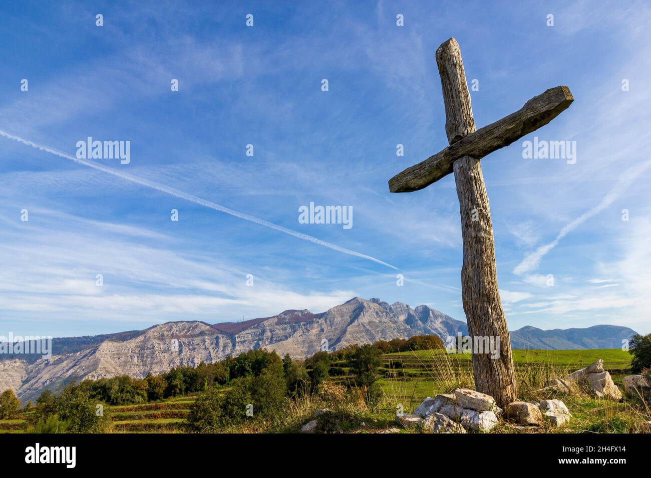 Monte commune, Penisola Sorrentina, Costiera Amalfitana Foto Stock