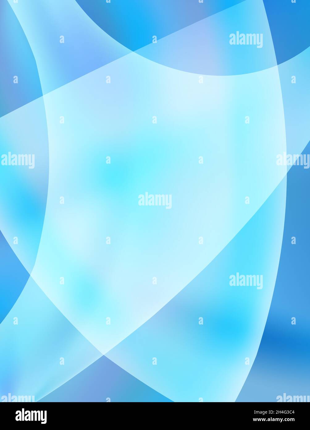 Astratto elegante sfondo blu sfumato con forme arrotondate uniformi. Motivo grafico vettoriale sfocato Illustrazione Vettoriale