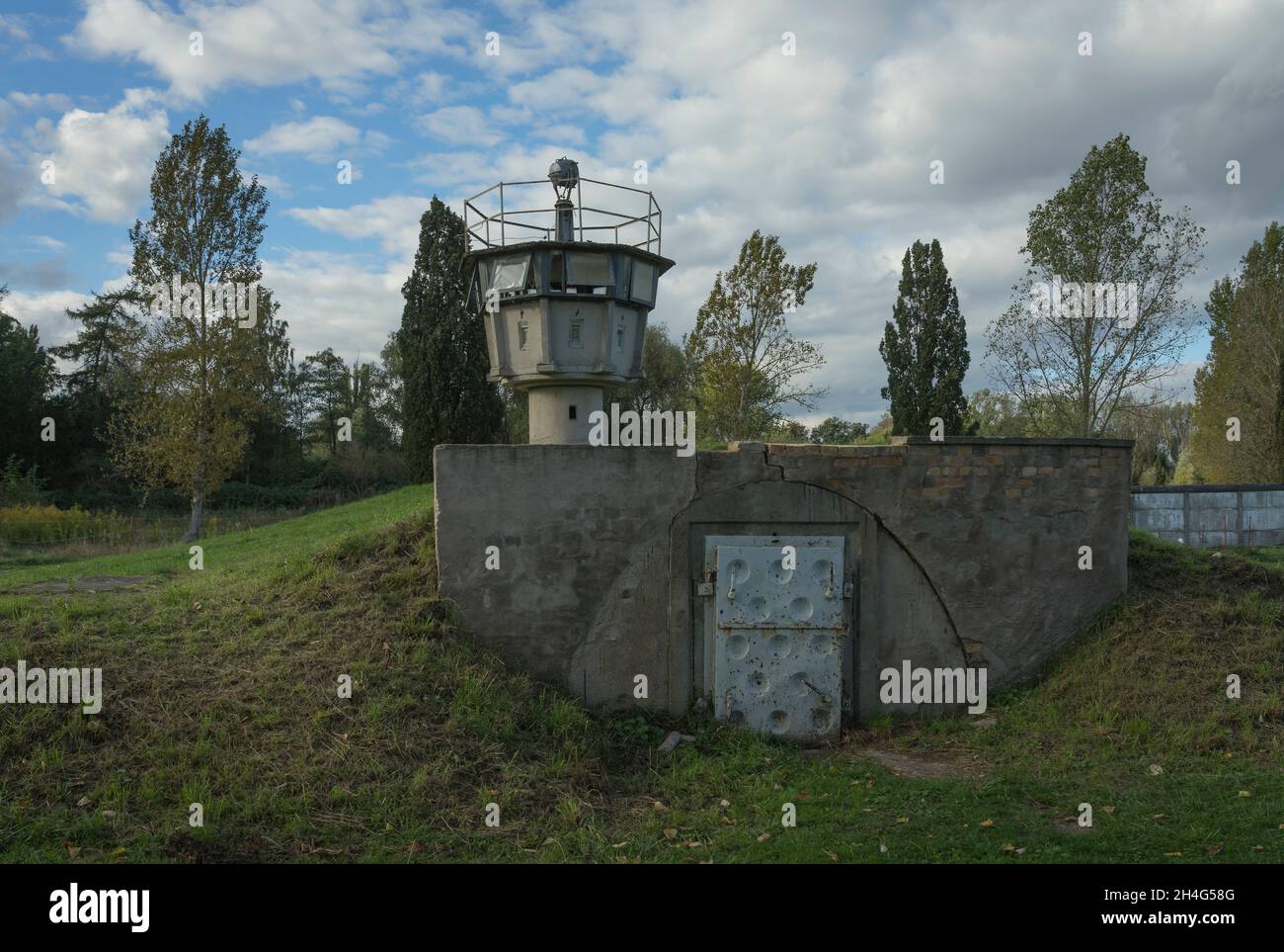 Resti della storica frontiera interna della Germania. Foto Stock