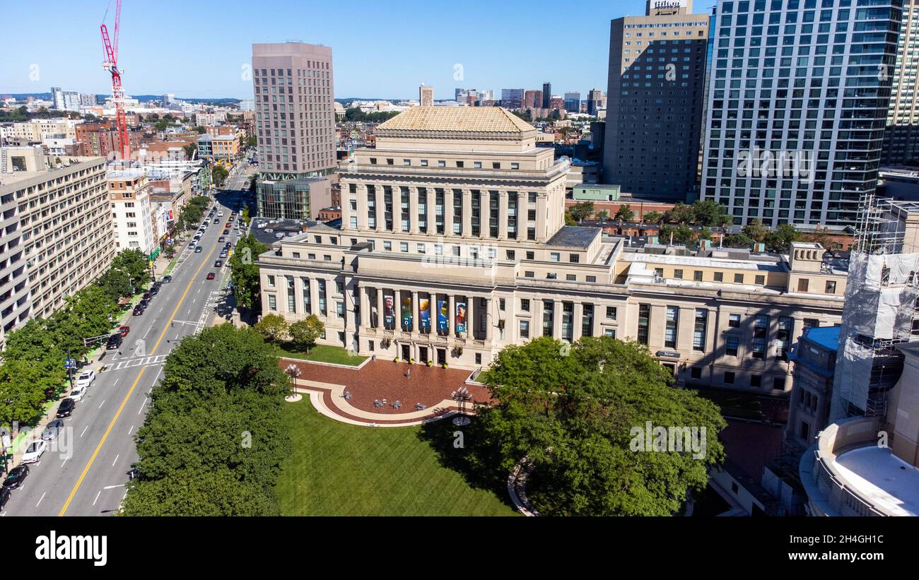 The Mary Baker Eddy Library, Christian Science Center, Boston, Massachusetts, USA Foto Stock