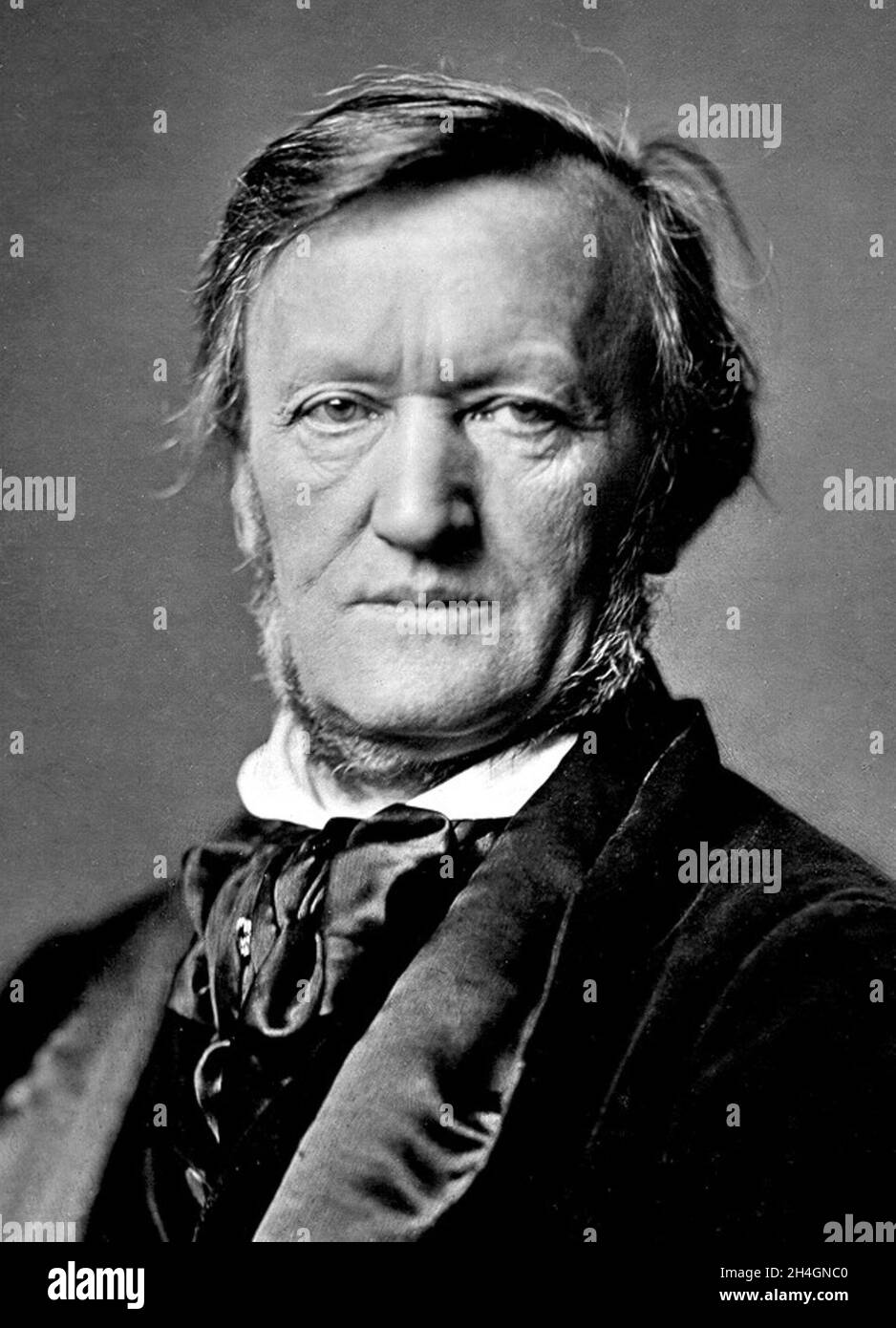 Un ritratto del compositore tedesco Richard Wagner Foto Stock