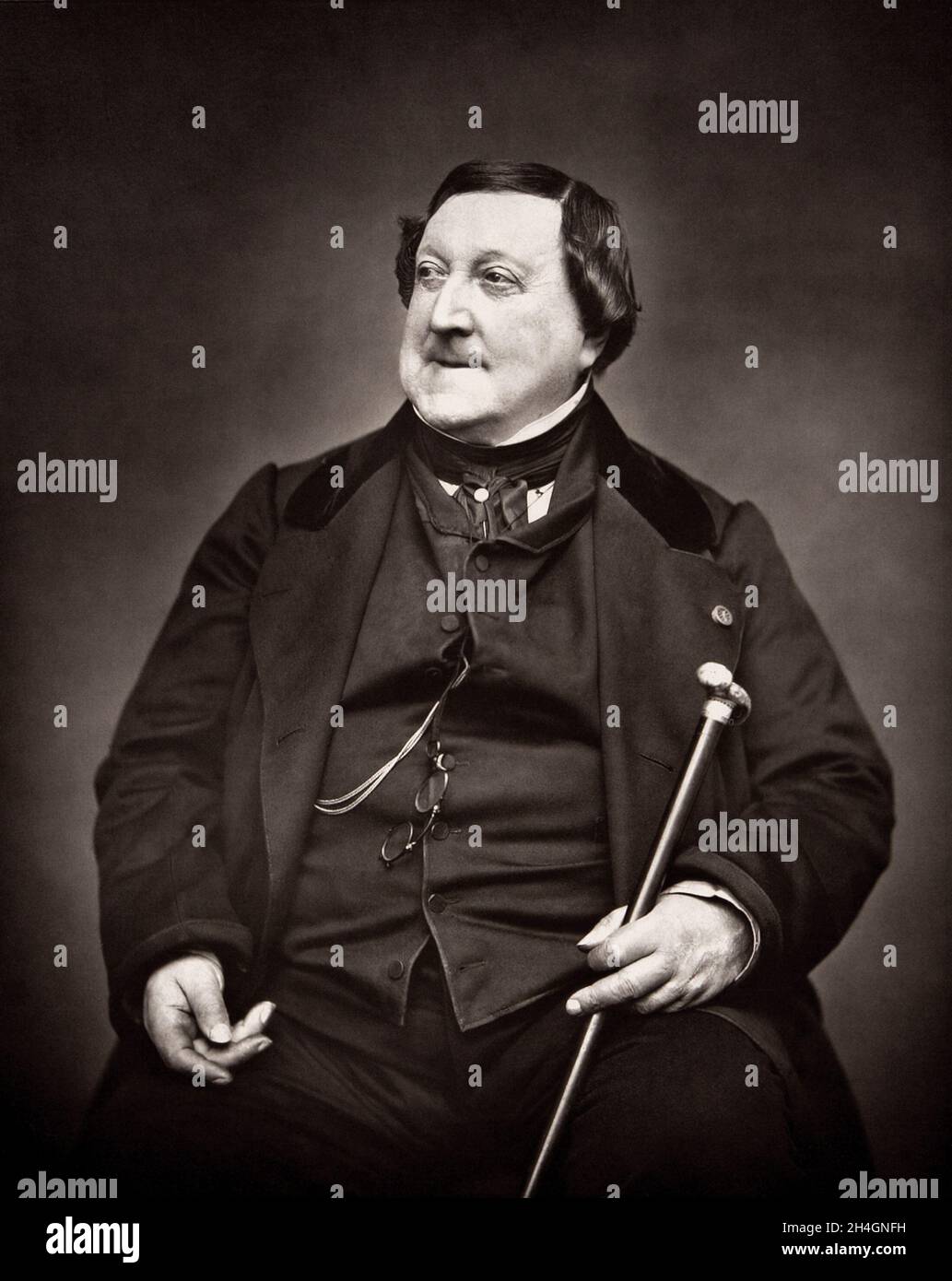 Il compositore italiano Giauchino Rossini Foto Stock