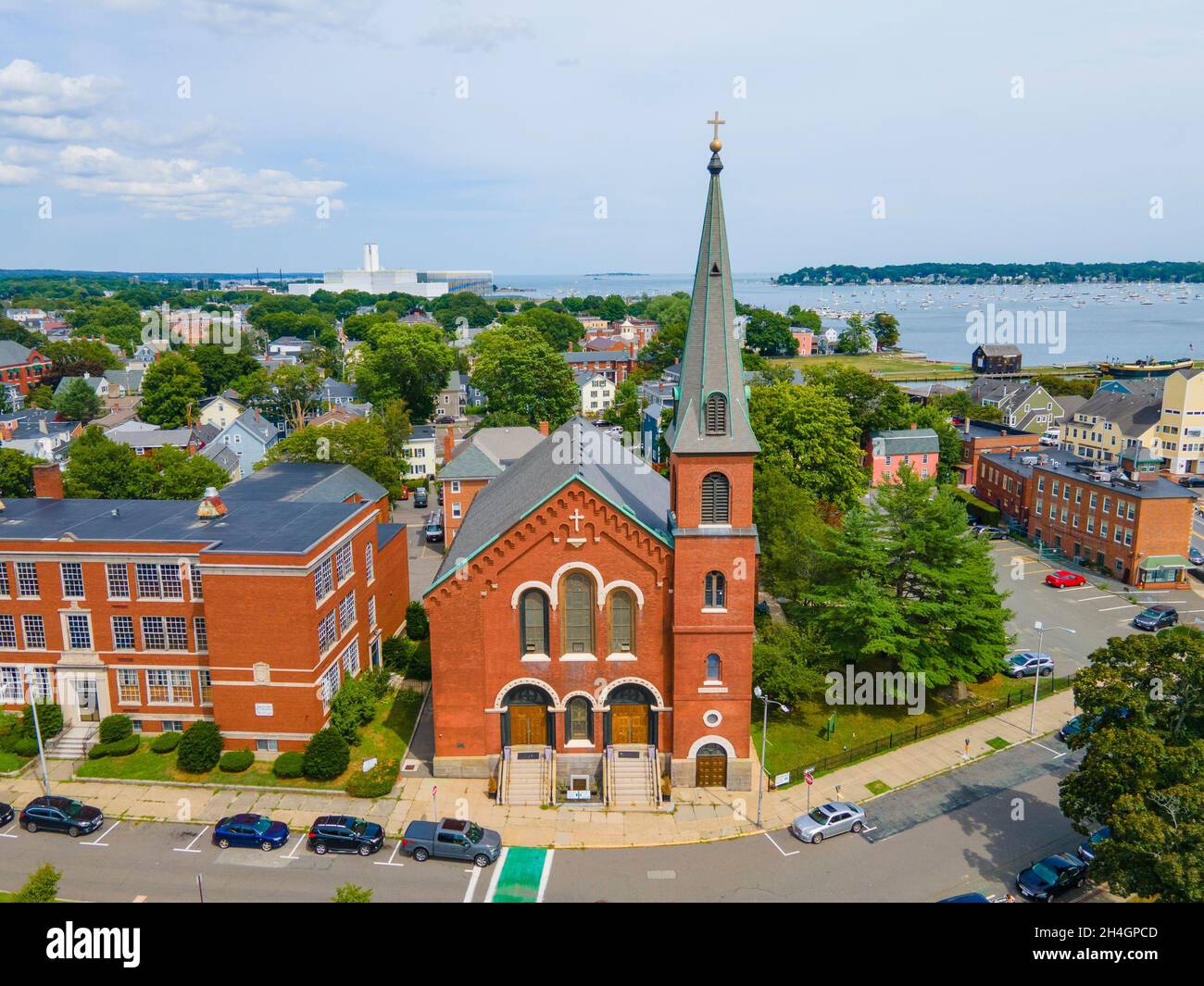 Chiesa dell'Immacolata Concezione - Maria, Regina degli Apostoli Parrocchia su 15 Hawthorne Blvd, Salem, Massachusetts ma, USA. Foto Stock