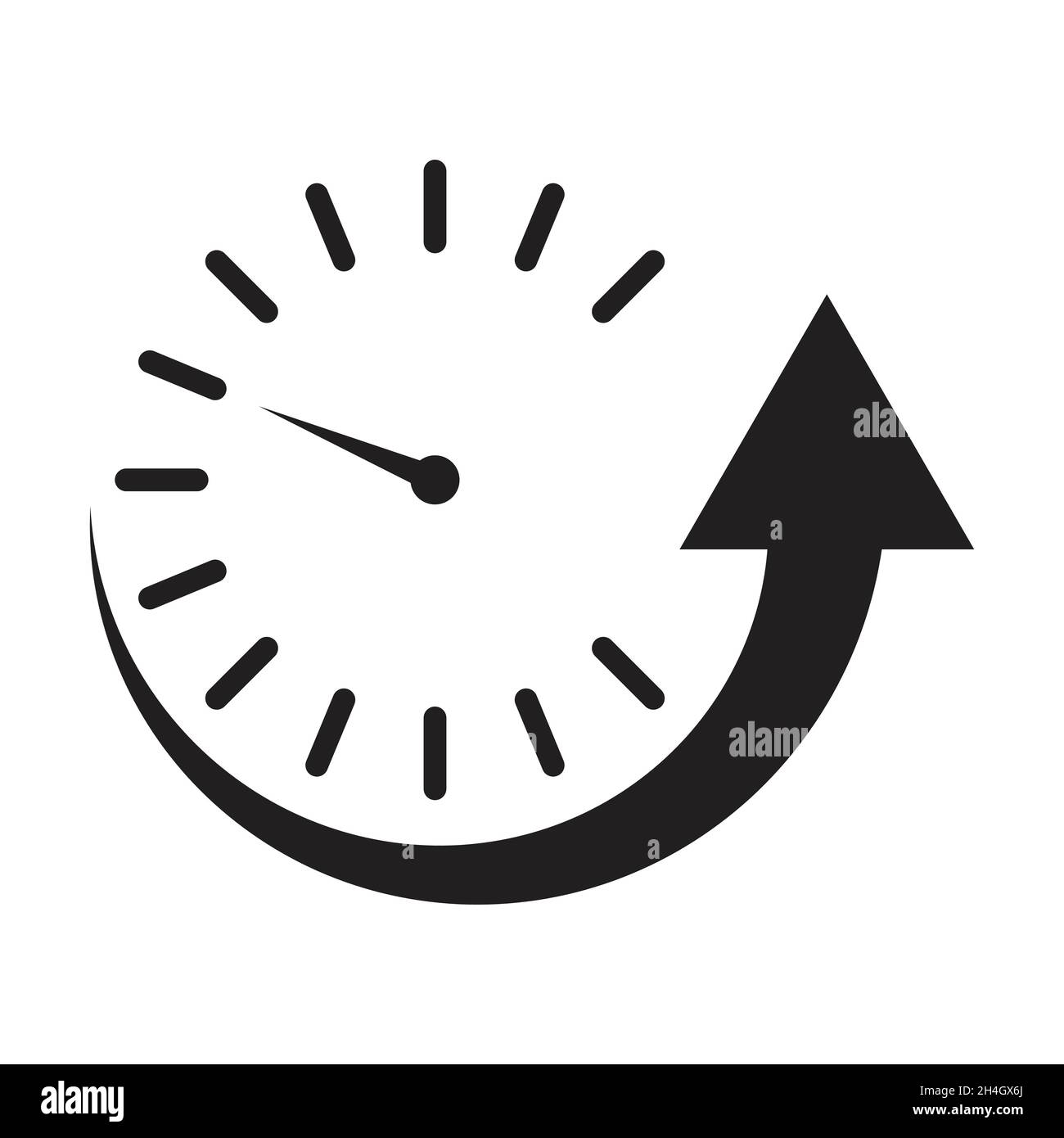 Vettore di icone per tempi di attività e tempi di inattività per il design del sito Web, il logo, l'app, l'interfaccia utente. Illustrazione, EPS10 Illustrazione Vettoriale