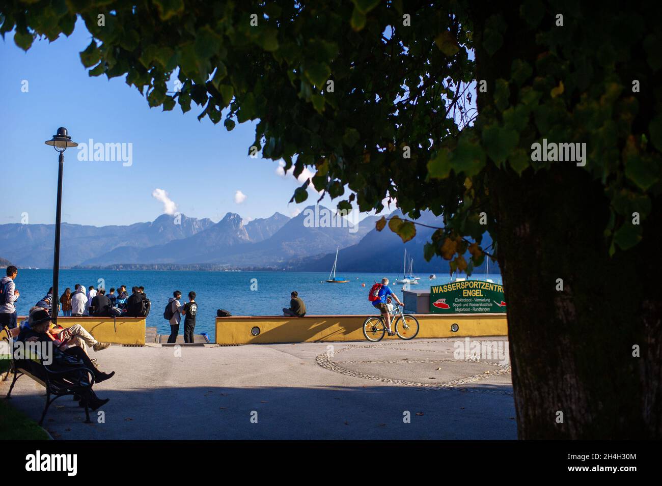 8 ottobre 2018.Salzkammergut, Austria. Passeggiata in centro nelle Alpi del Salzkammergut. Foto Stock