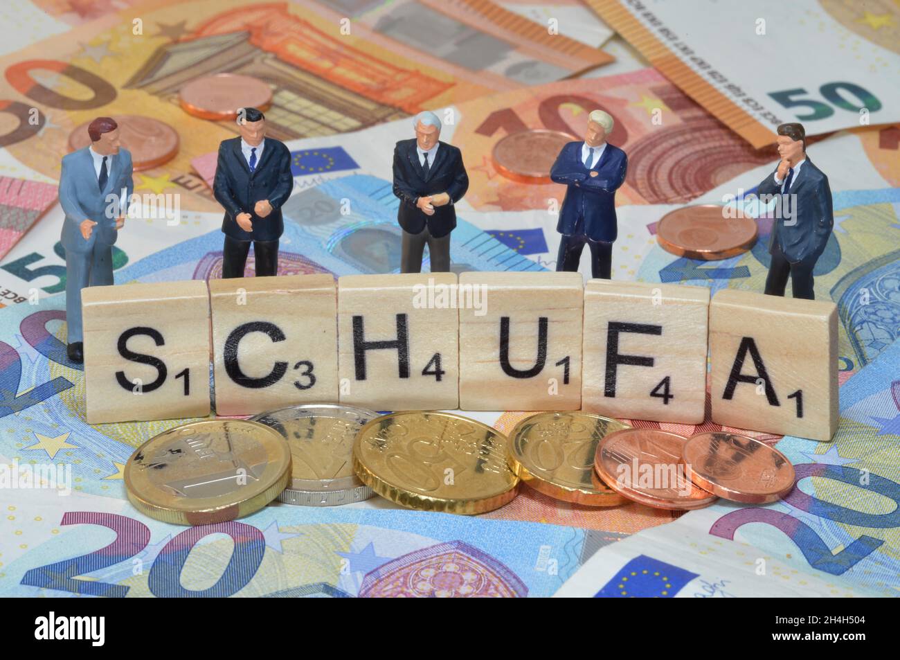 Simbolo foto termine economico Schufa Foto Stock