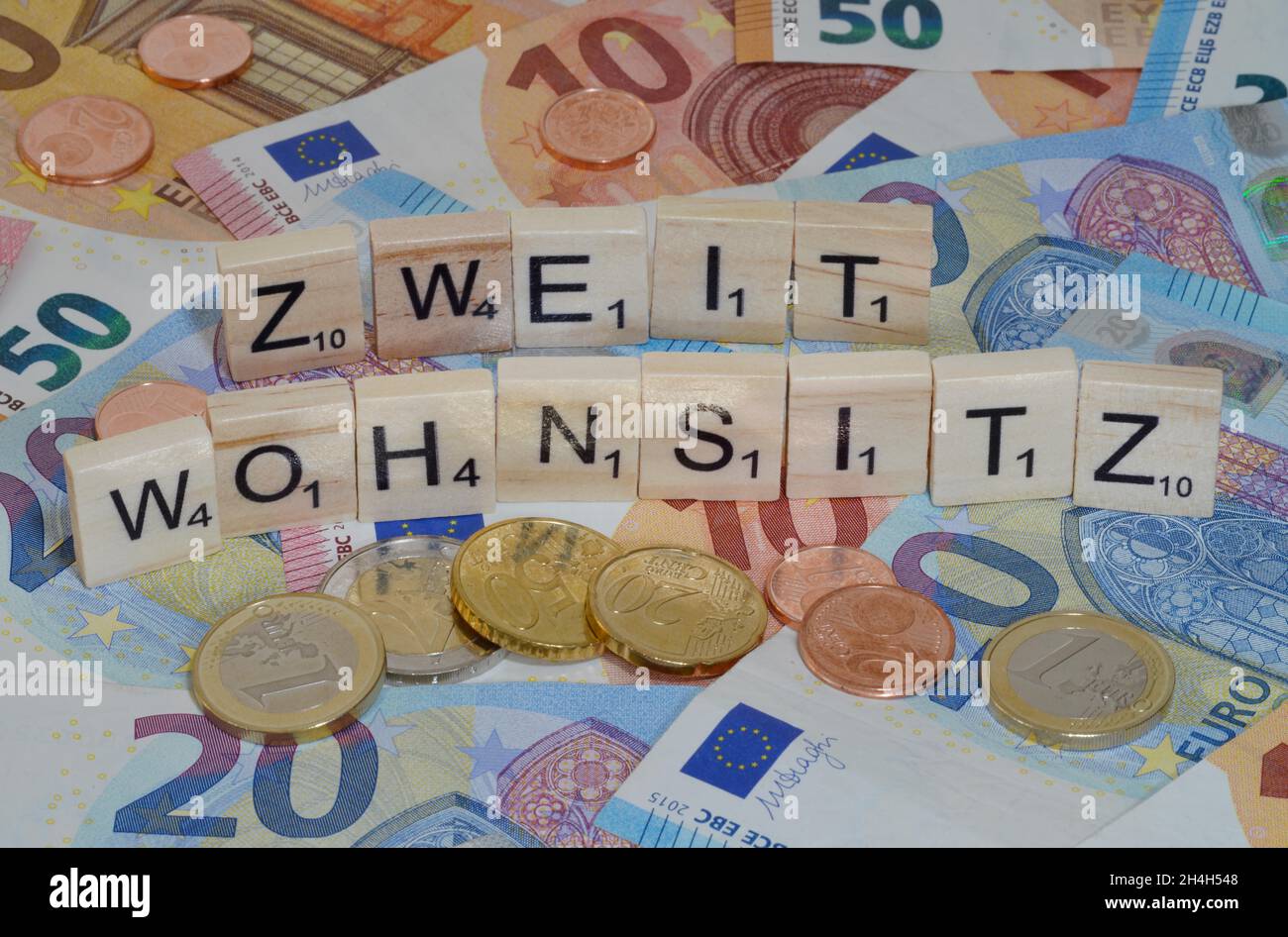 Simbolo foto termine economico residenza secondaria Foto Stock