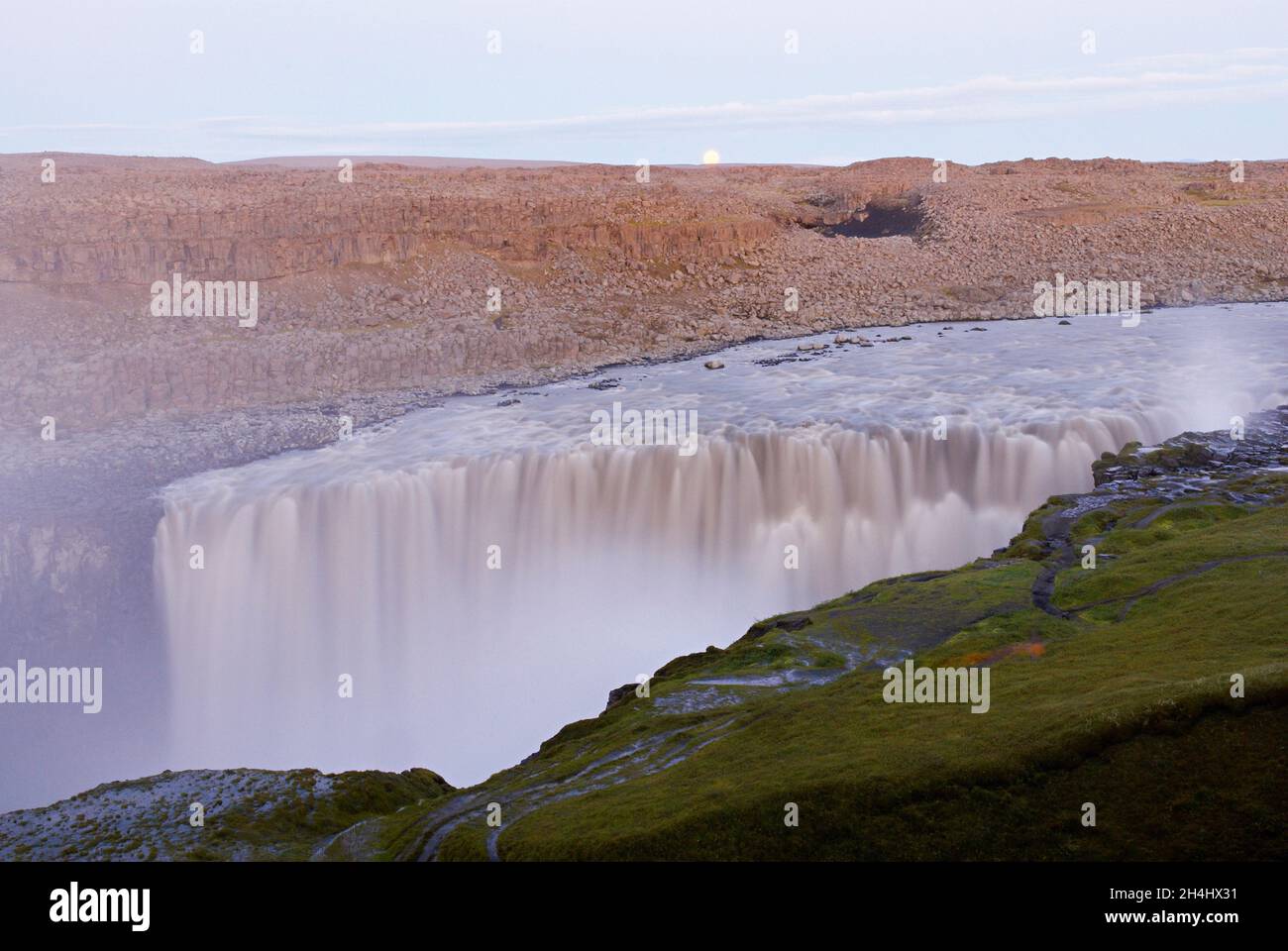 Islande. Chutes de Dettiff. Plus grande chutes d'eau d'Europe. // Islanda. Cascata Detifoss. La più grande cascata d'Europa. Foto Stock